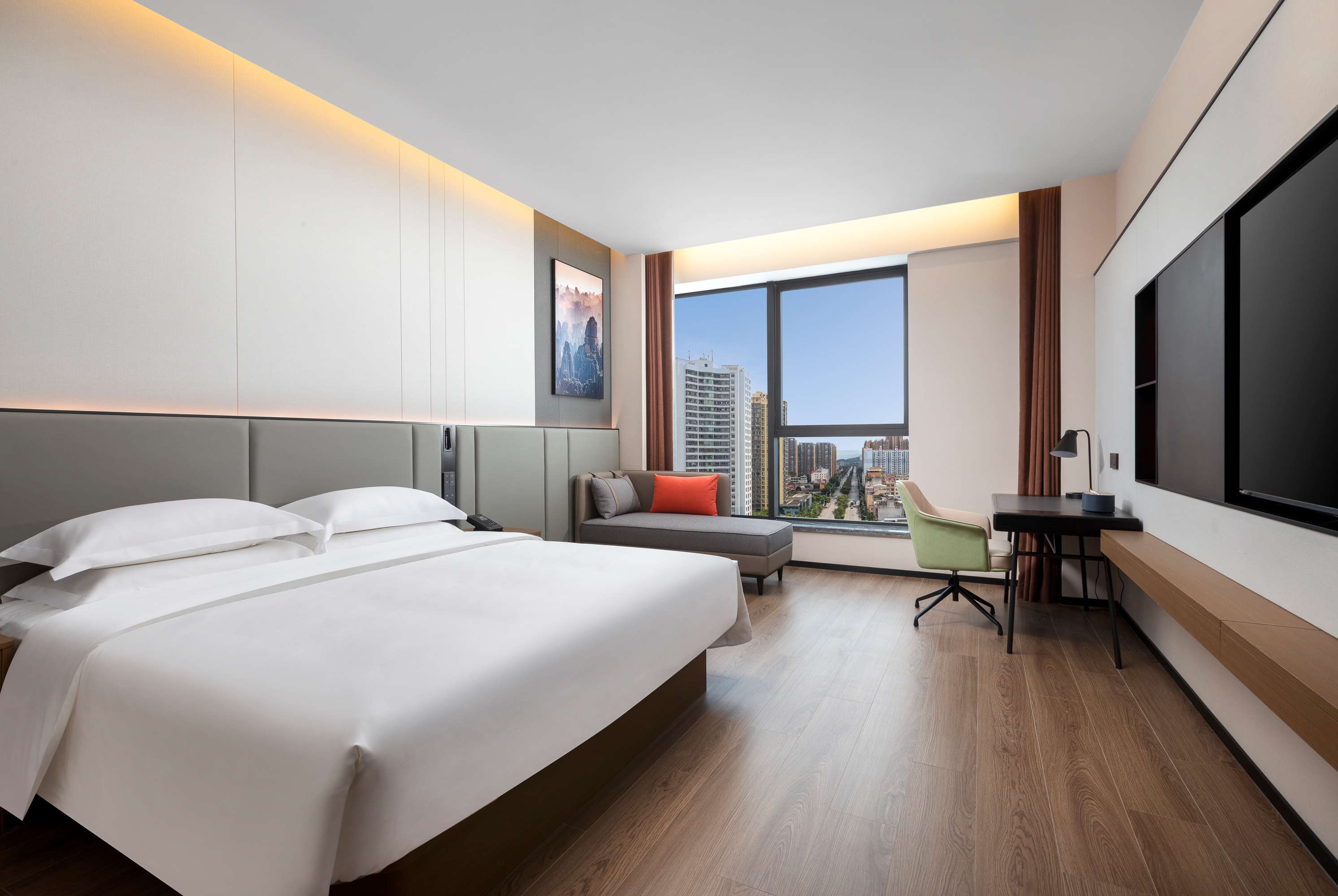 Guest room at the Days Hotel by Wyndham Kunming Yiliang in Kunming, Other than US/Canada