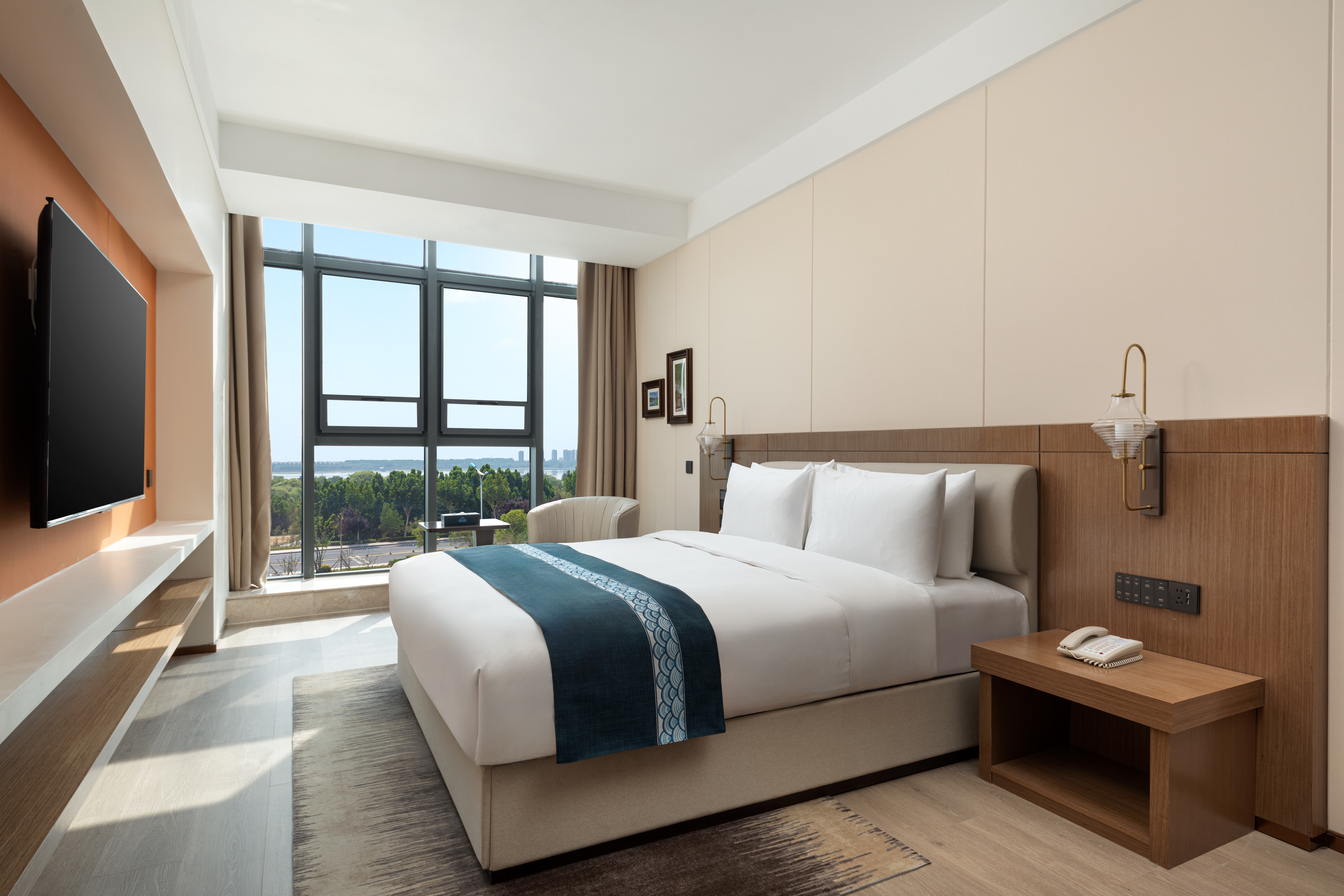 Guest room at the Days Inn by Wyndham Linyi Yihe New Area in Linyi, Other than US/Canada