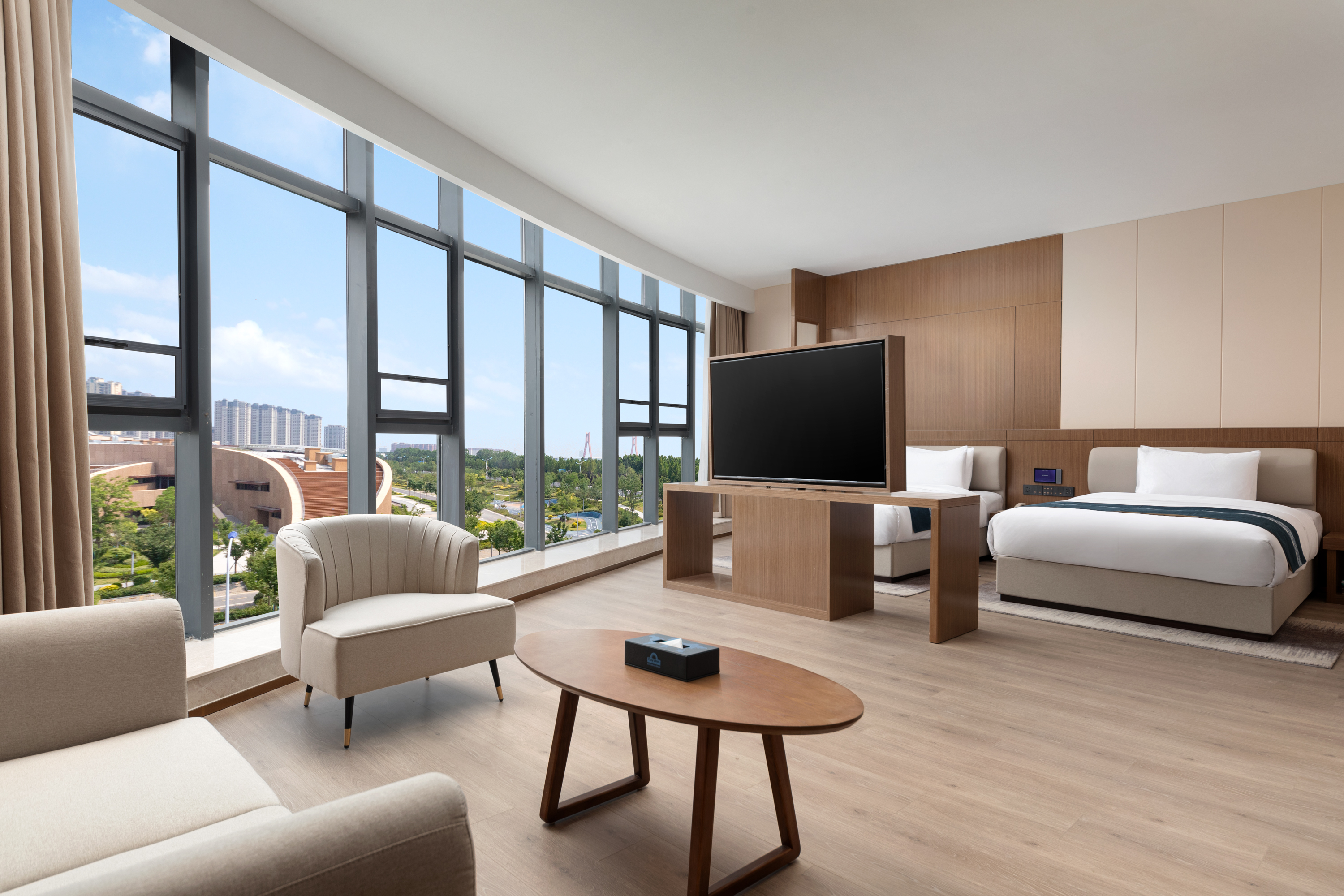 Guest room at the Days Inn by Wyndham Linyi Yihe New Area in Linyi, Other than US/Canada