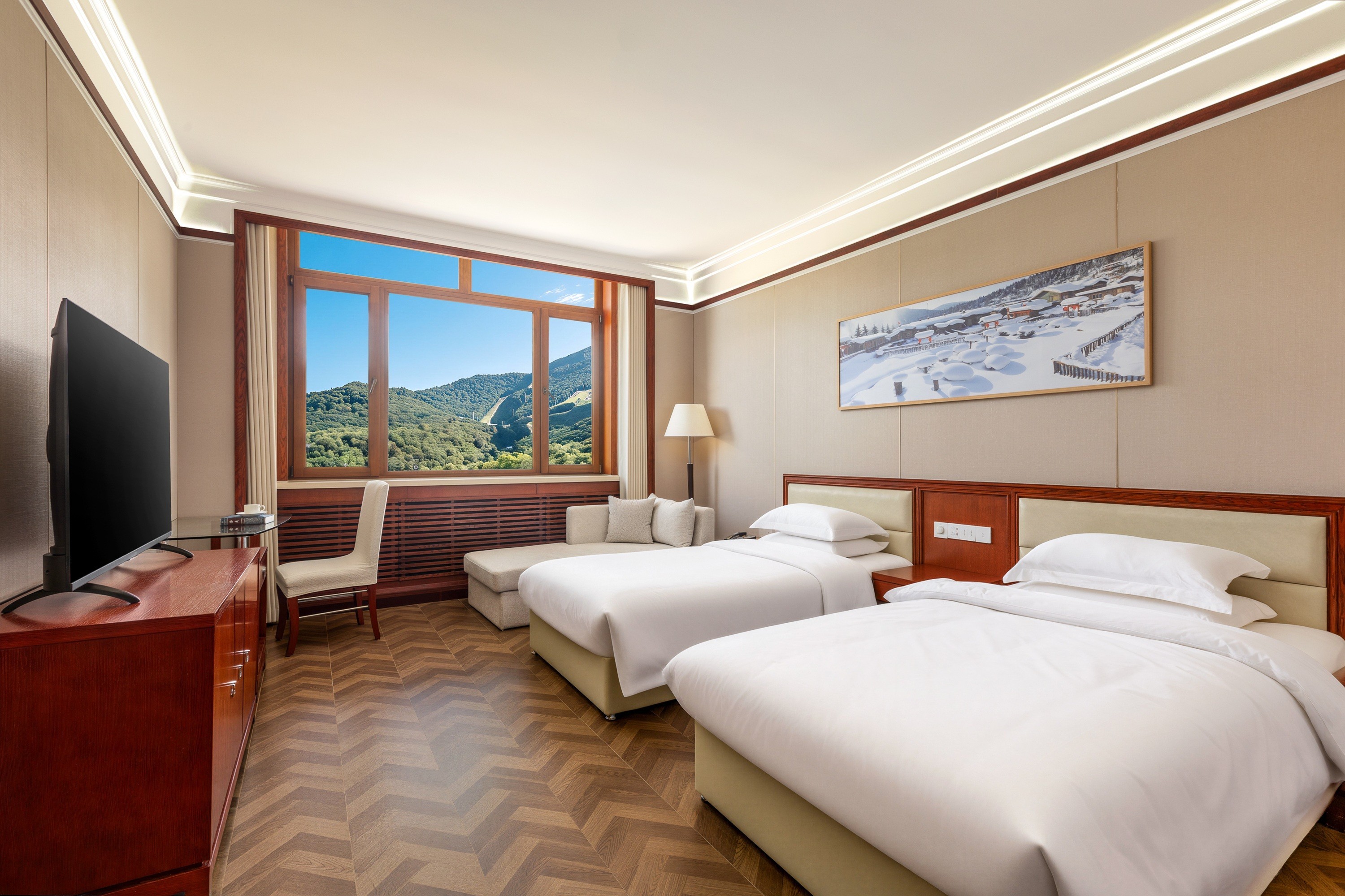 Guest room at the Days Hotel by Wyndham Shangzhi Yabuli in Shangzhi, Other than US/Canada