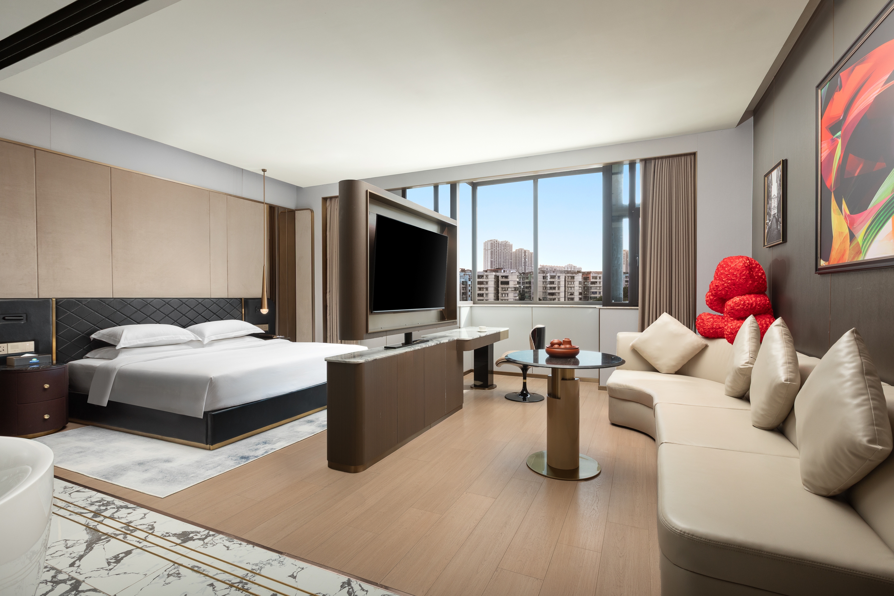 Guest room at the Days Hotel by Wyndham Shantou Longhu in Shantou, Other than US/Canada