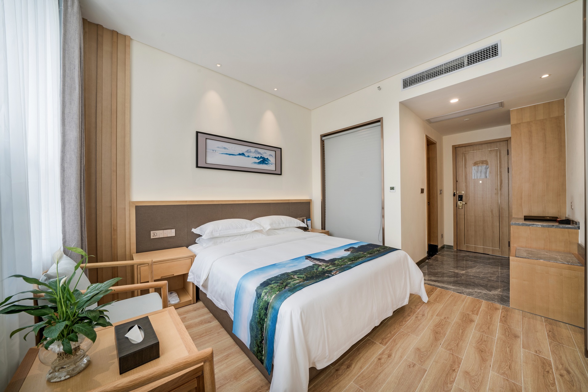 Guest room at the Days Hotel By Wyndham Yinxiang Wuyishan in Wuyishan, Other than US/Canada