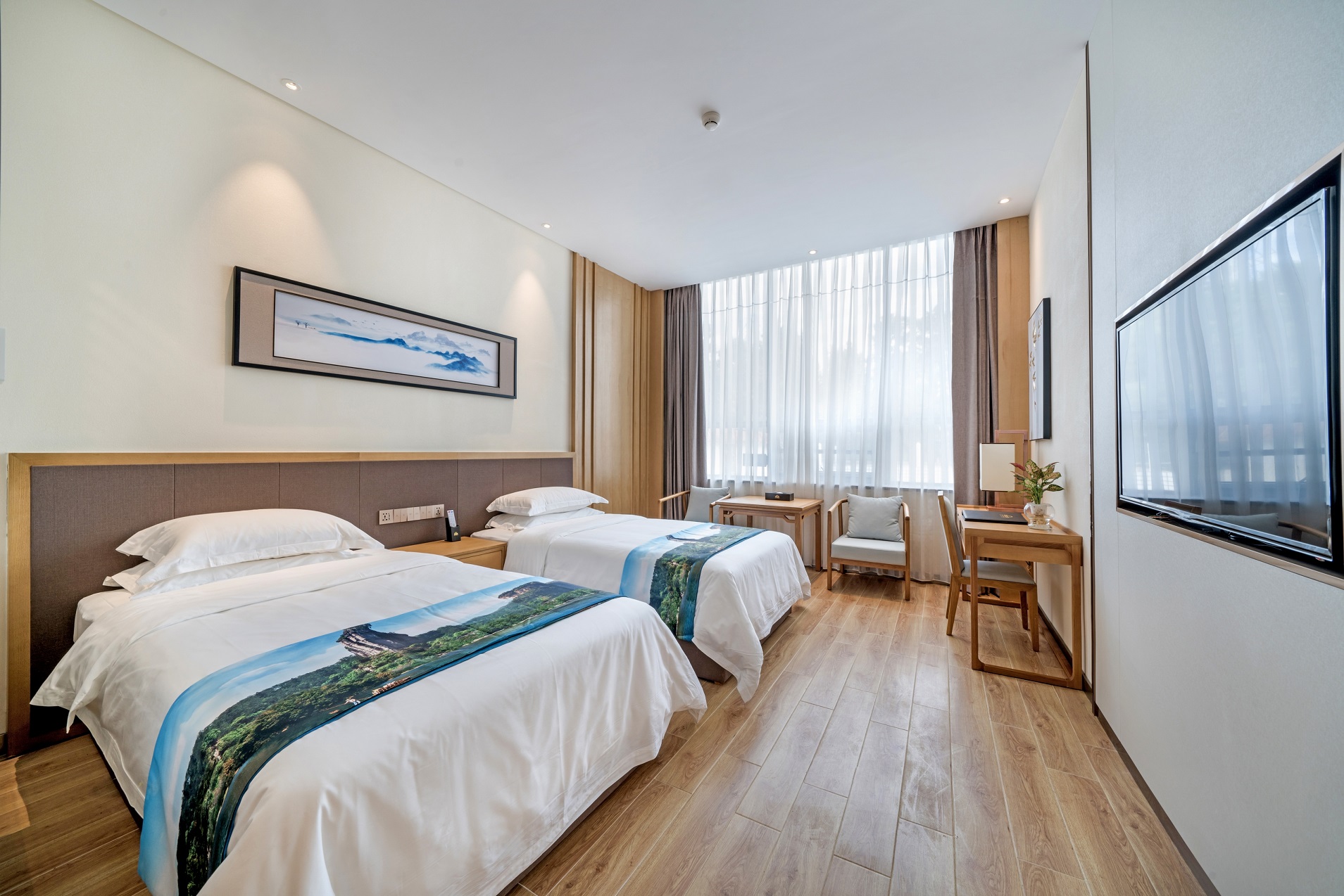 Guest room at the Days Hotel By Wyndham Yinxiang Wuyishan in Wuyishan, Other than US/Canada