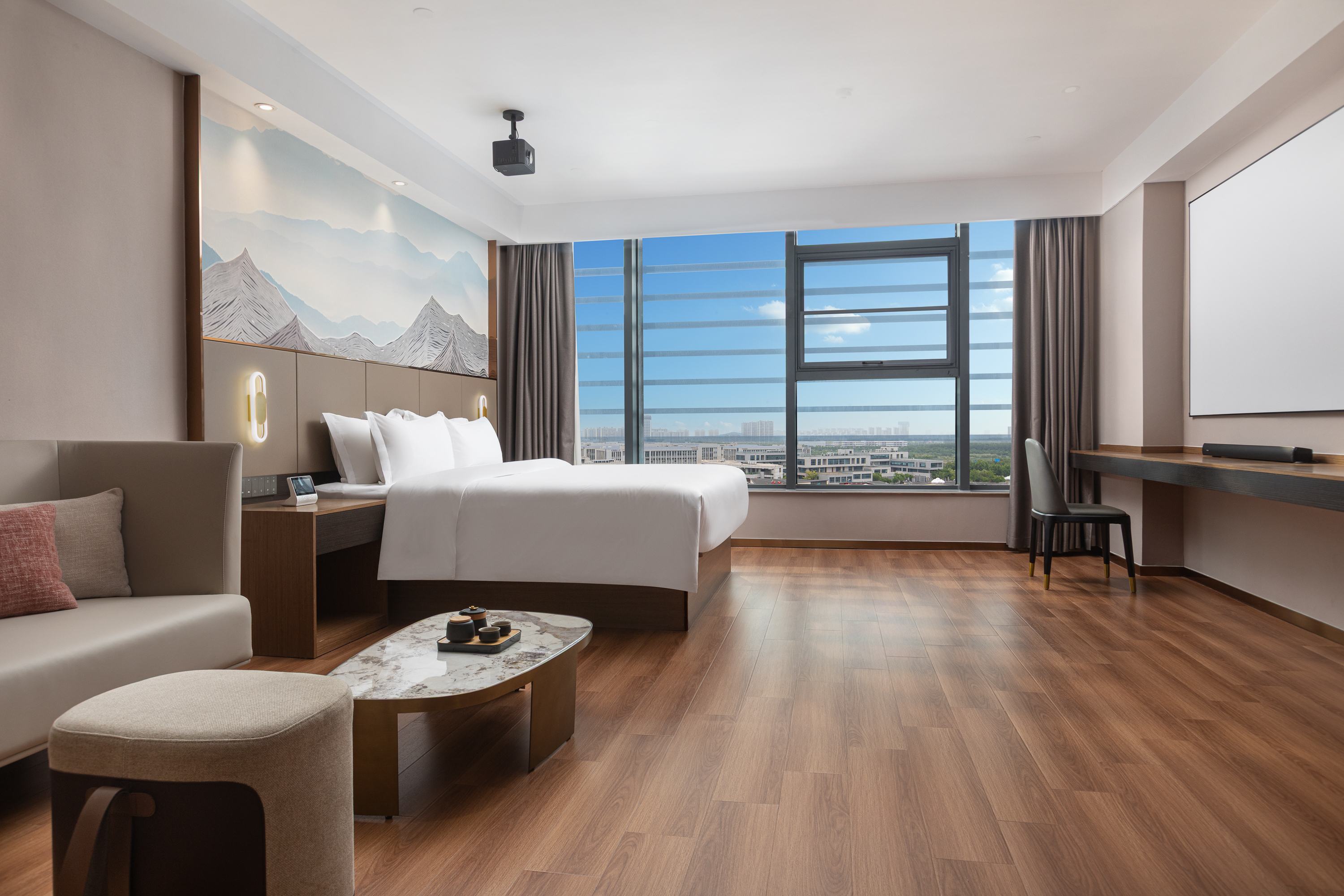 Guest room at the Days Hotel by Wyndham Yancheng Hi-tech Park in Yancheng, Other than US/Canada