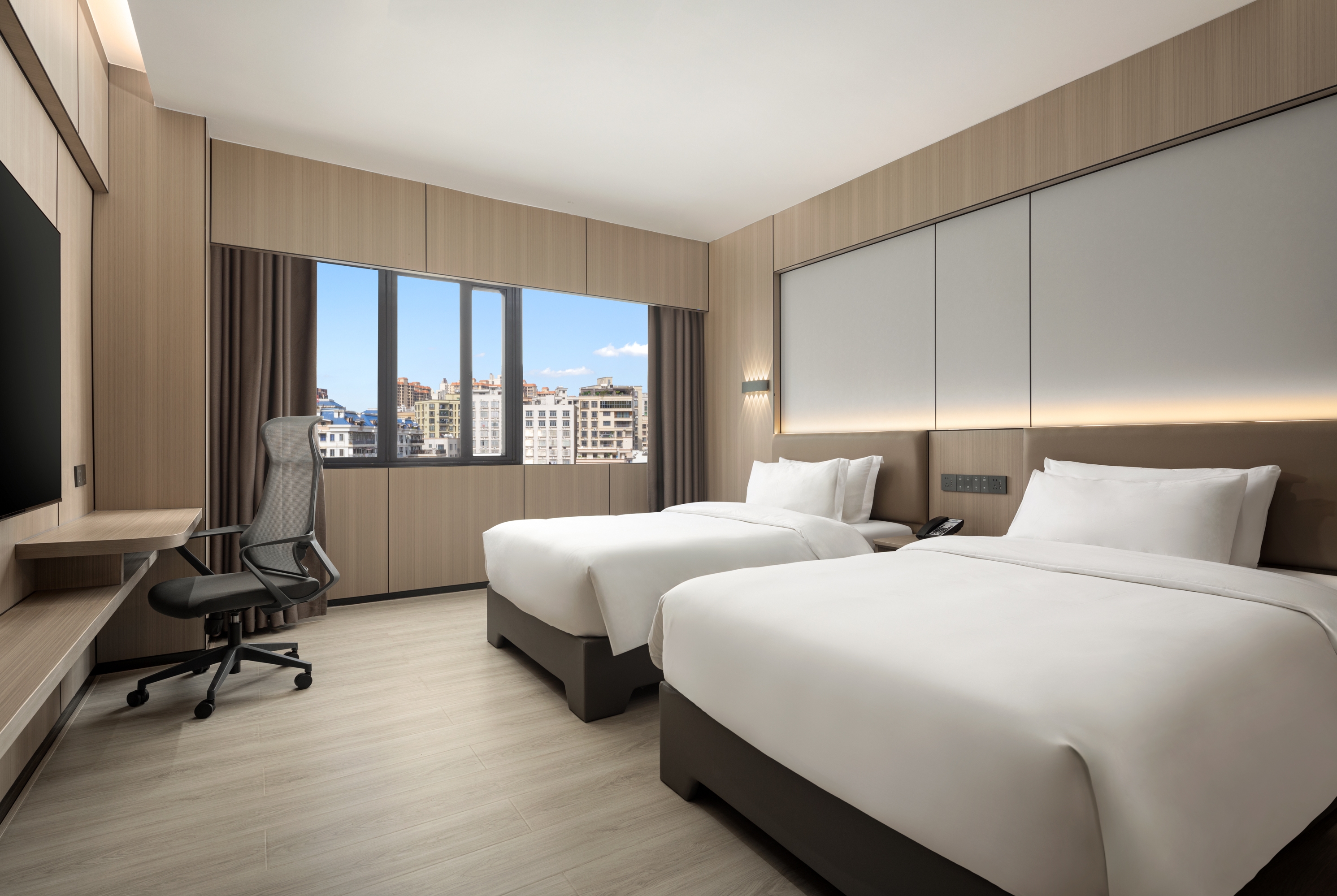 Guest room at the Days Inn by Wyndham Zhanjiang Economic Development Zone in Zhanjiang, Other than US/Canada