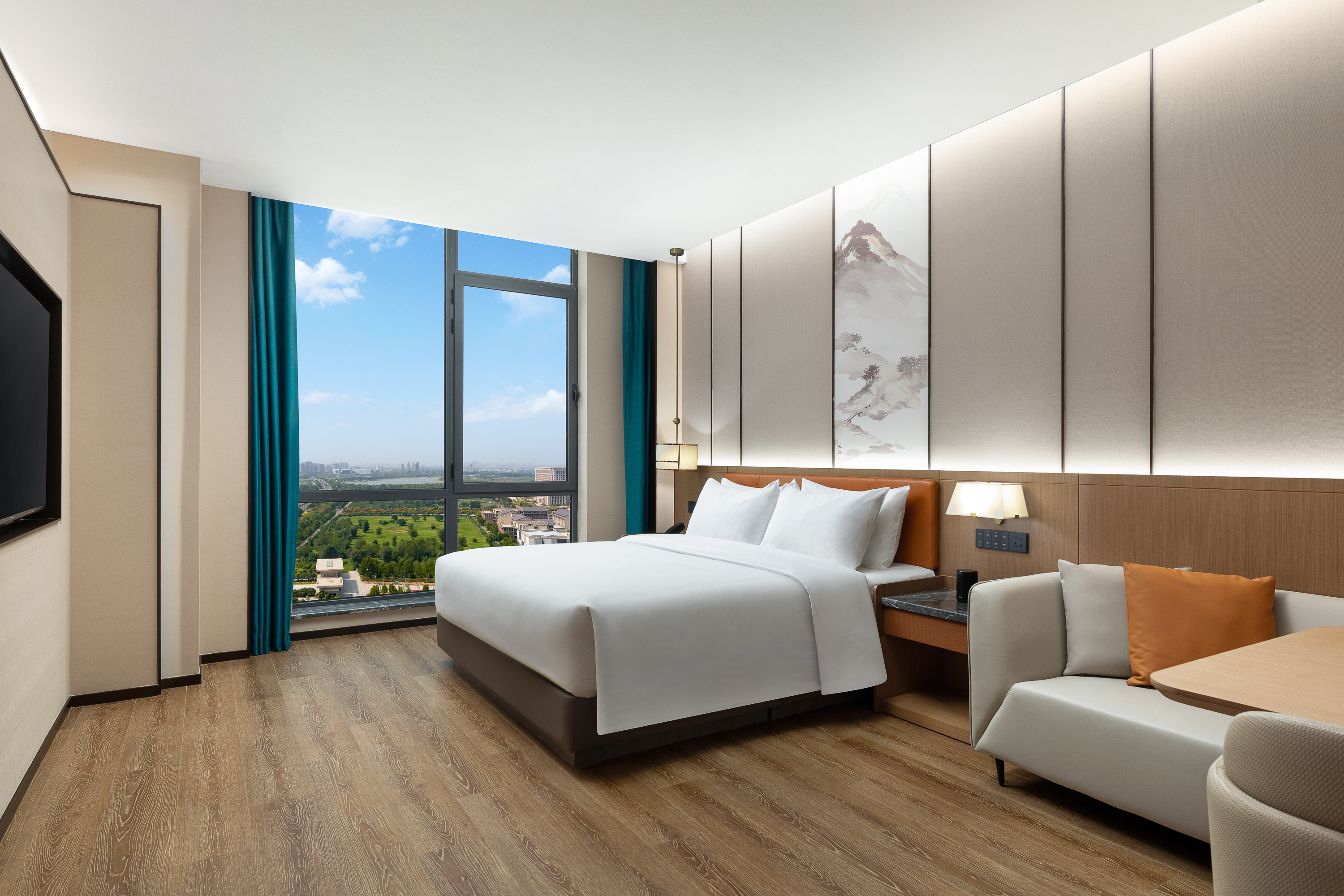 Guest room at the Days Hotel by Wyndham Zhengzhou Zhengdong New District in Zhengzhou, Other than US/Canada