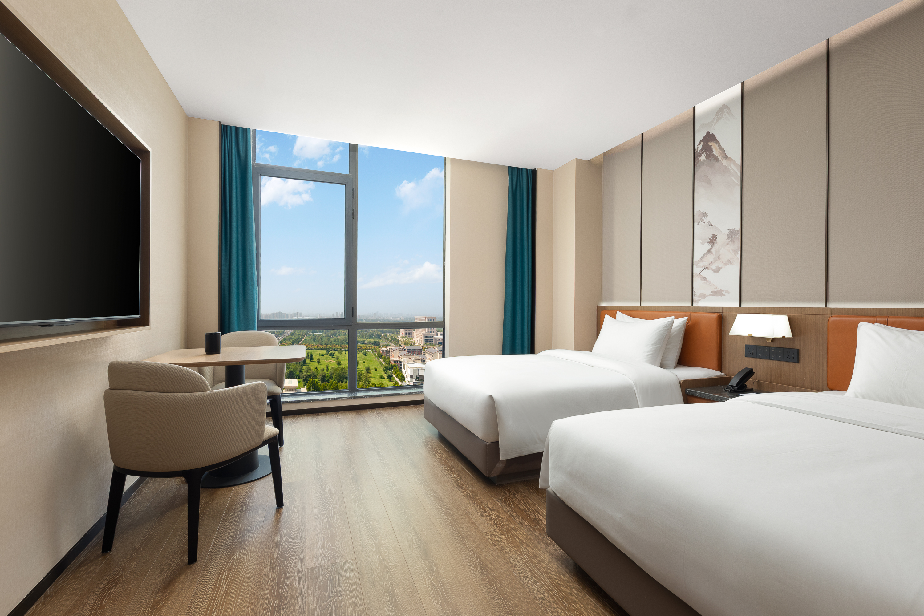 Guest room at the Days Hotel by Wyndham Zhengzhou Zhengdong New District in Zhengzhou, Other than US/Canada