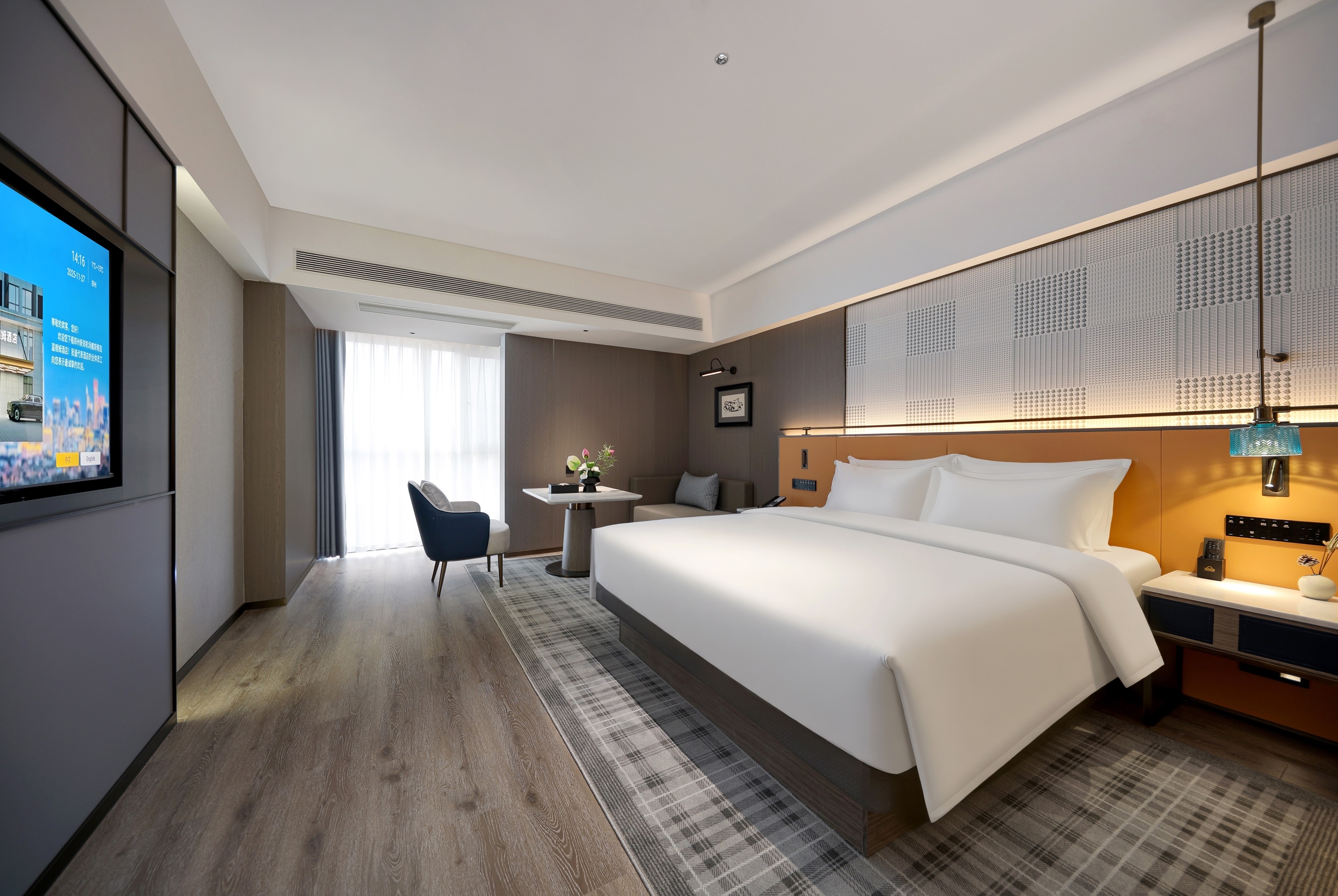 Guest room at the Days Inn by Wyndham Zhengzhou Xinzheng Airport in Zhengzhou, Other than US/Canada