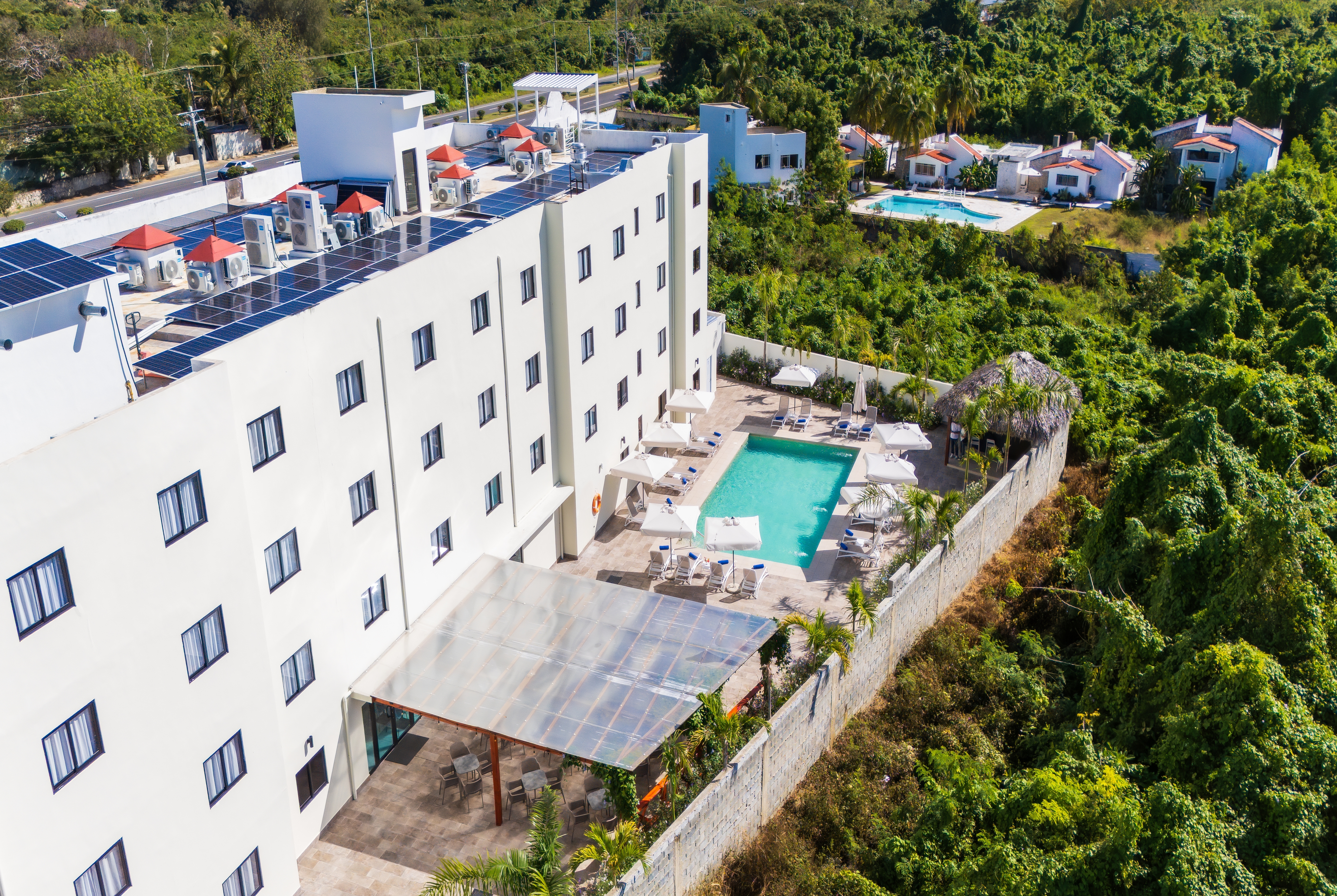 Pool aerial view image at the Days Inn by Wyndham Juan Dolio in Juan Dolio, Other than US/Canada