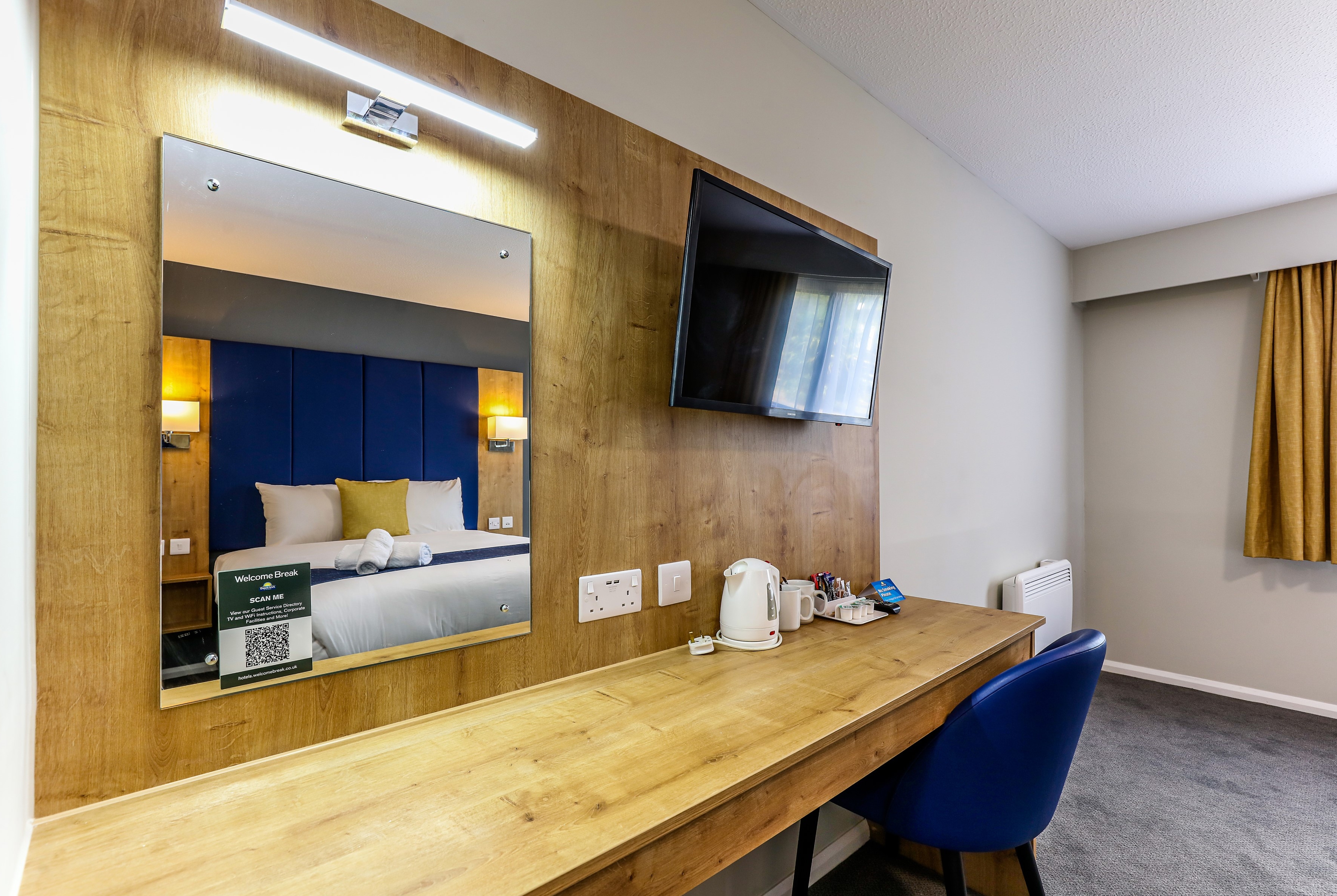 Guest room feature at the Days Inn by Wyndham Warwick North M40 in Warwickshire, Other than US/Canada