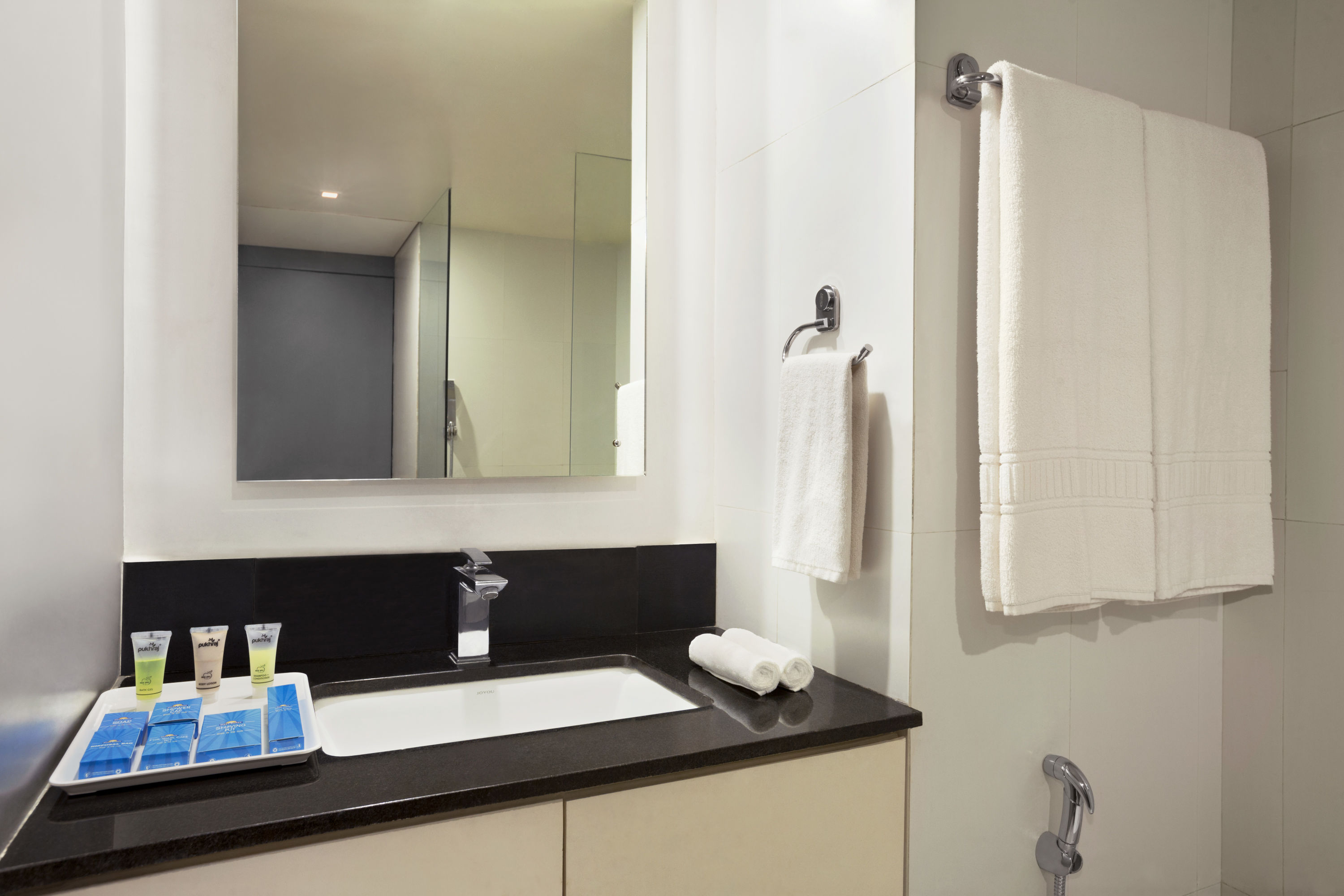 Guest room bath at the Days Inn & Suites by Wyndham Bengaluru Whitefield in Bangalore, Other than US/Canada