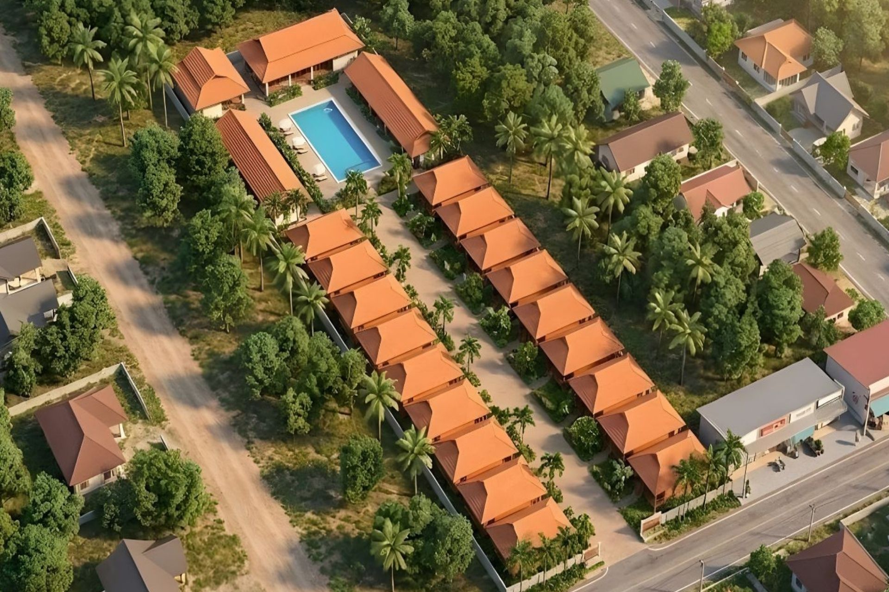 Aerial View of Days Hotel by Wyndham Rayong Banchang hotel in Ban Chang, Other than US/Canada