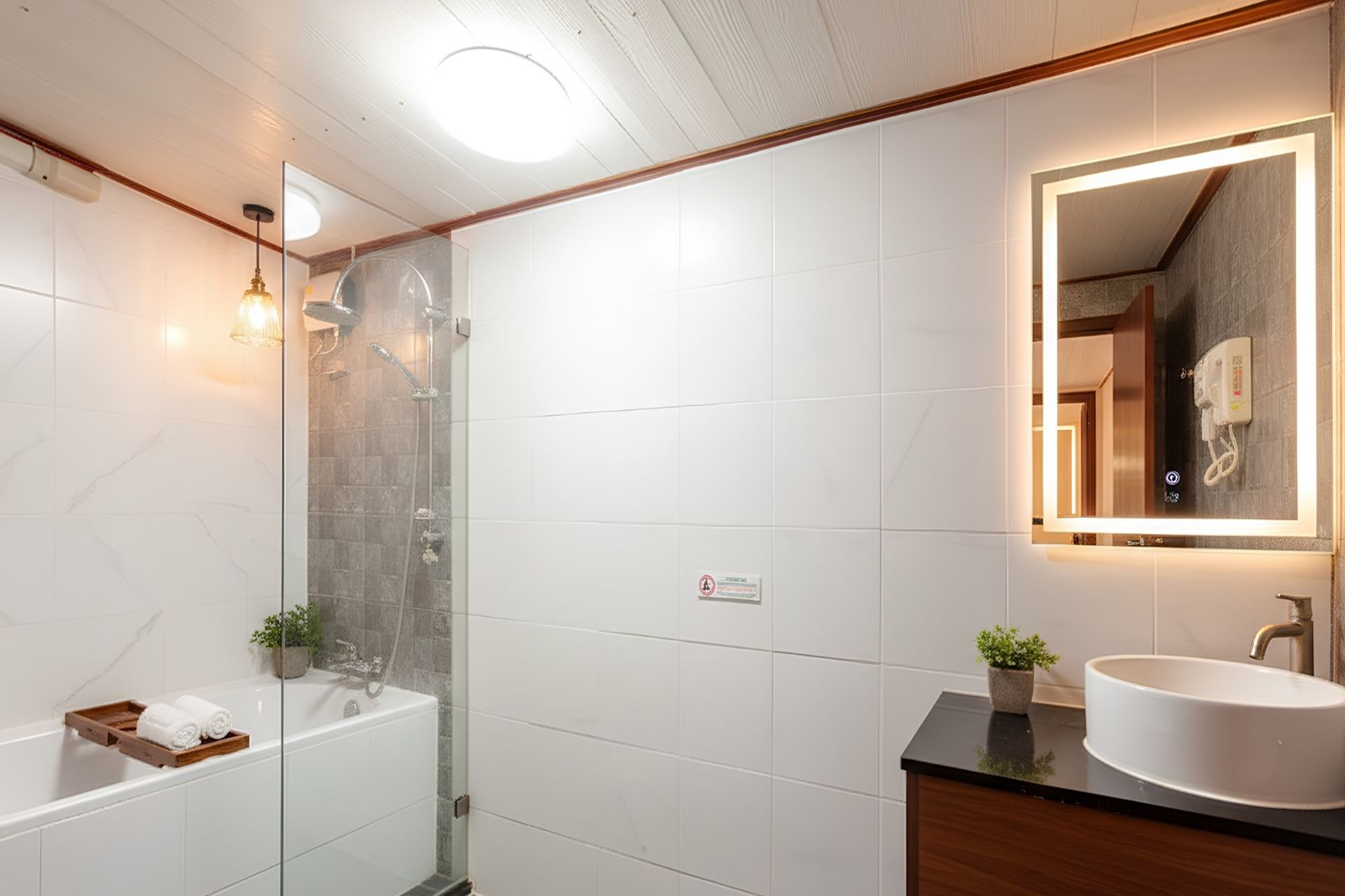 Guest room bath at the Days Hotel by Wyndham Rayong Banchang in Ban Chang, Other than US/Canada