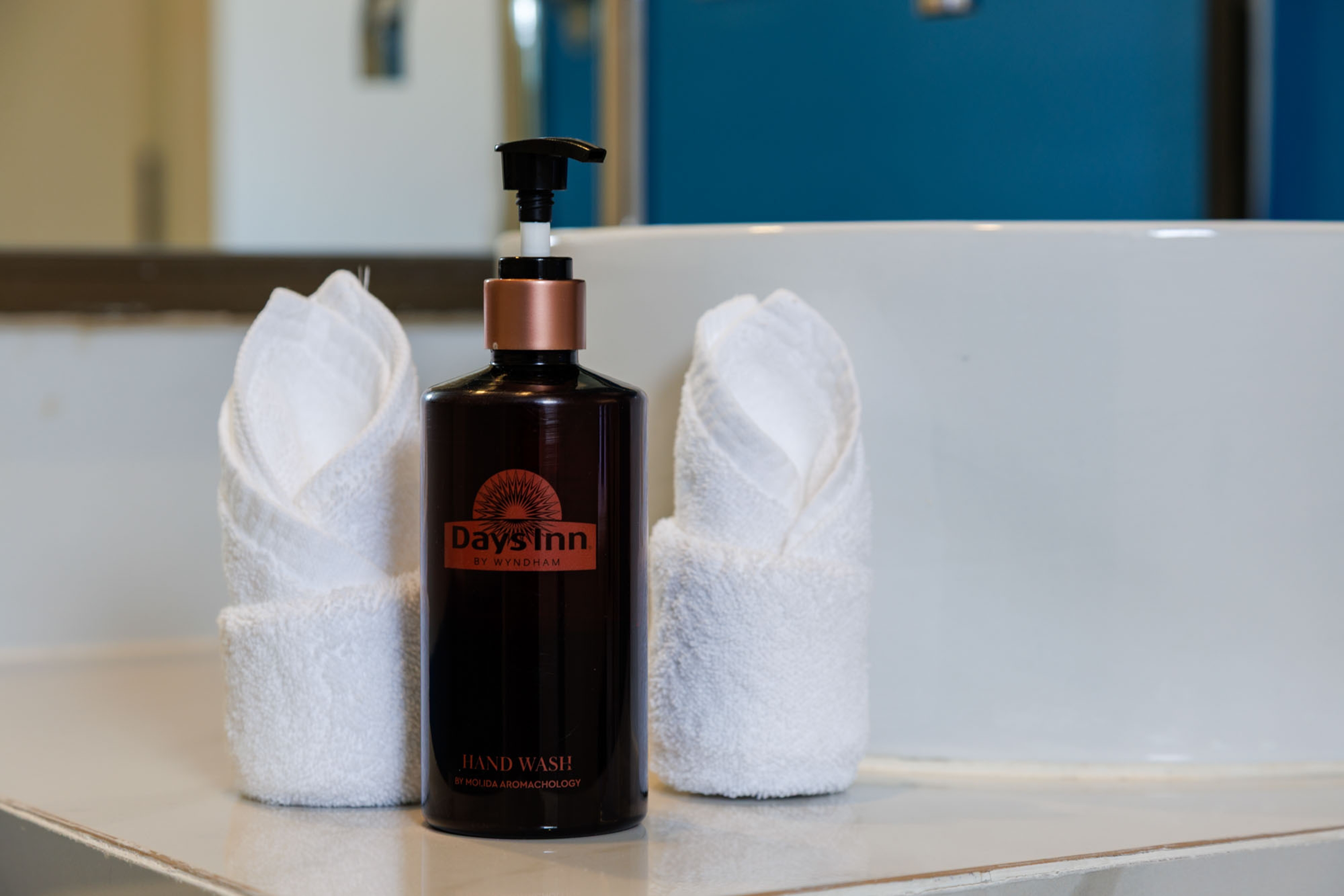 Guest room bath at the Days Inn by Wyndham Patong Beach Phuket in Phuket, Other than US/Canada