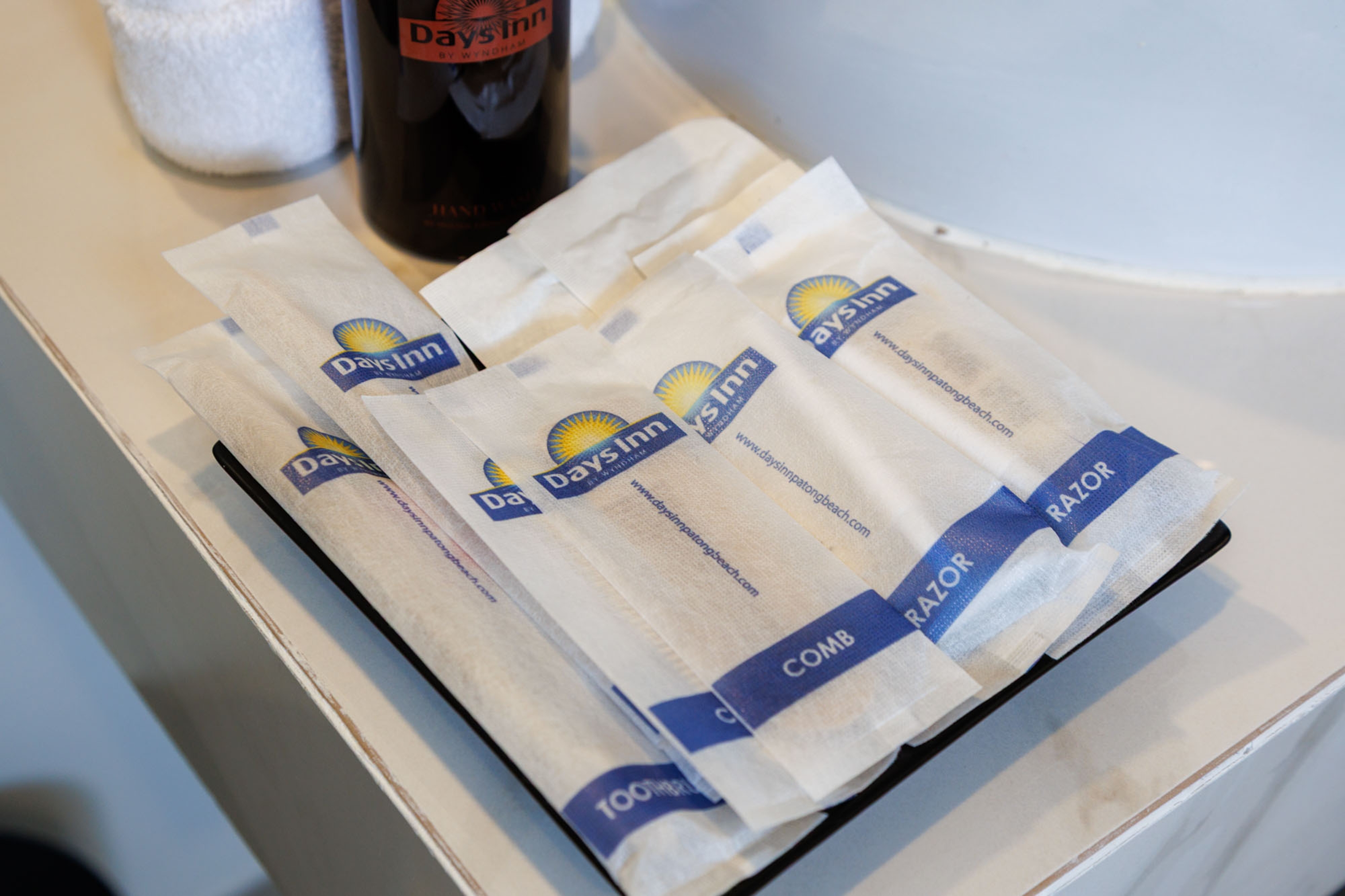 Guest room bath at the Days Inn by Wyndham Patong Beach Phuket in Phuket, Other than US/Canada