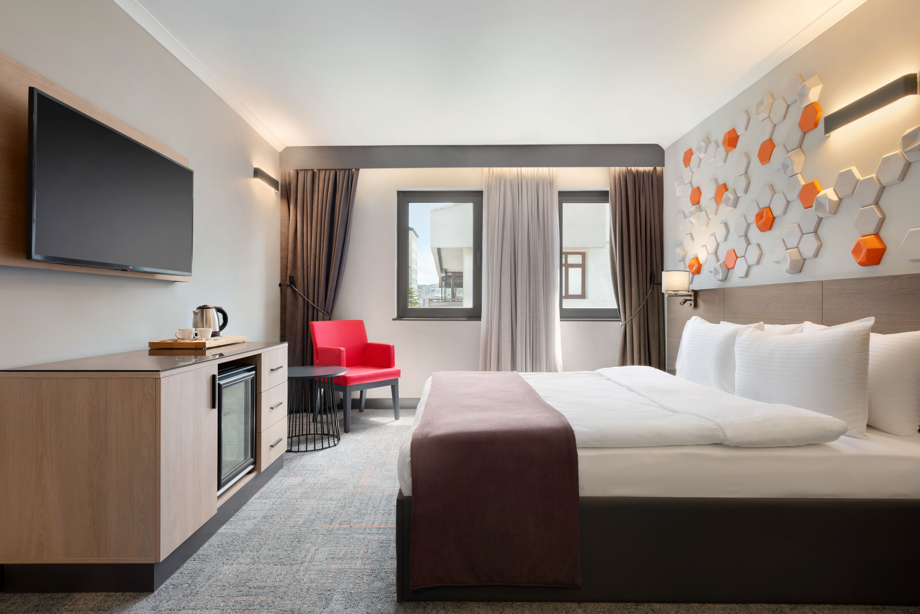Guest room at the Days Hotel by Wyndham Cankaya in Ankara, Other than US/Canada