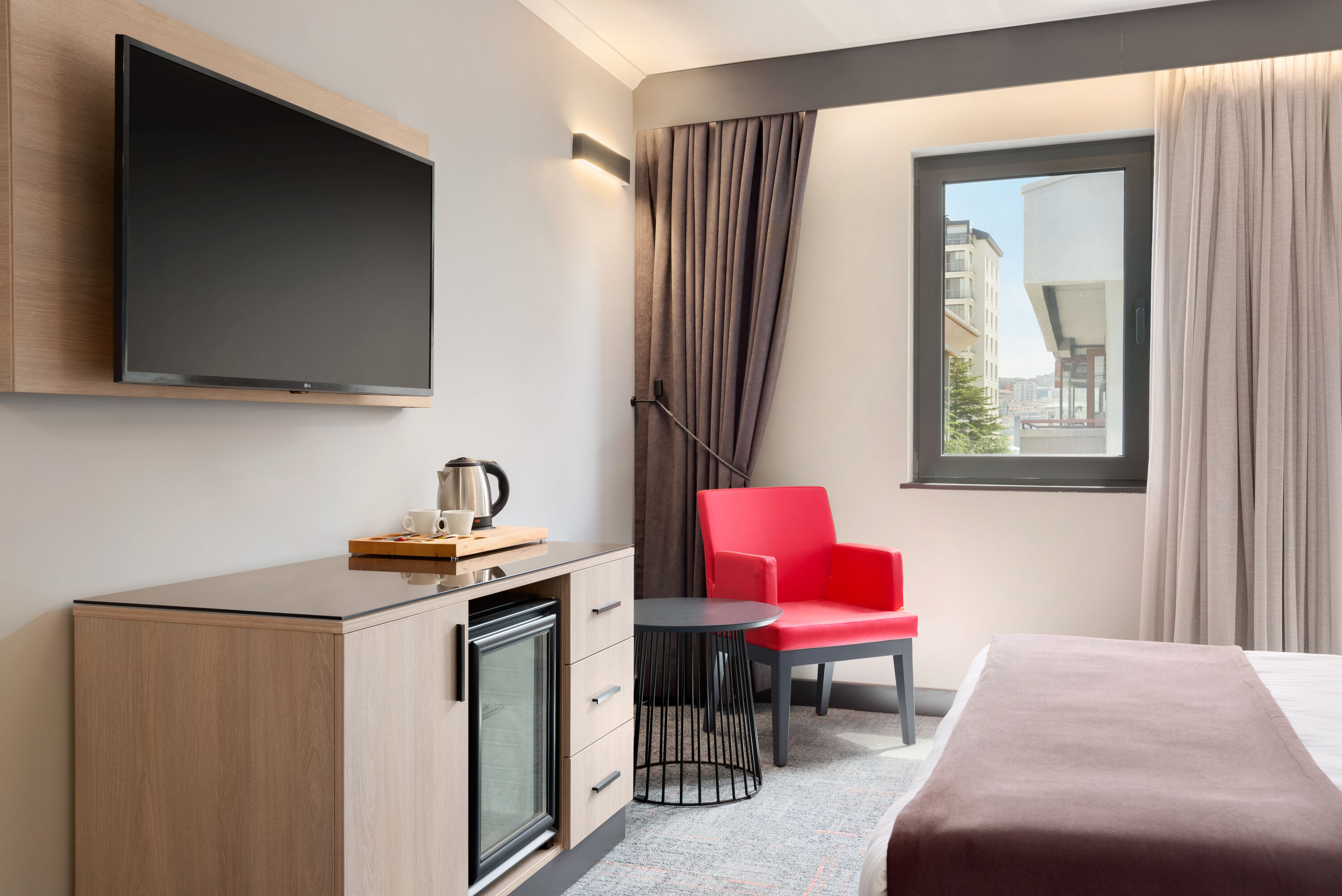 Guest room at the Days Hotel by Wyndham Cankaya in Ankara, Other than US/Canada