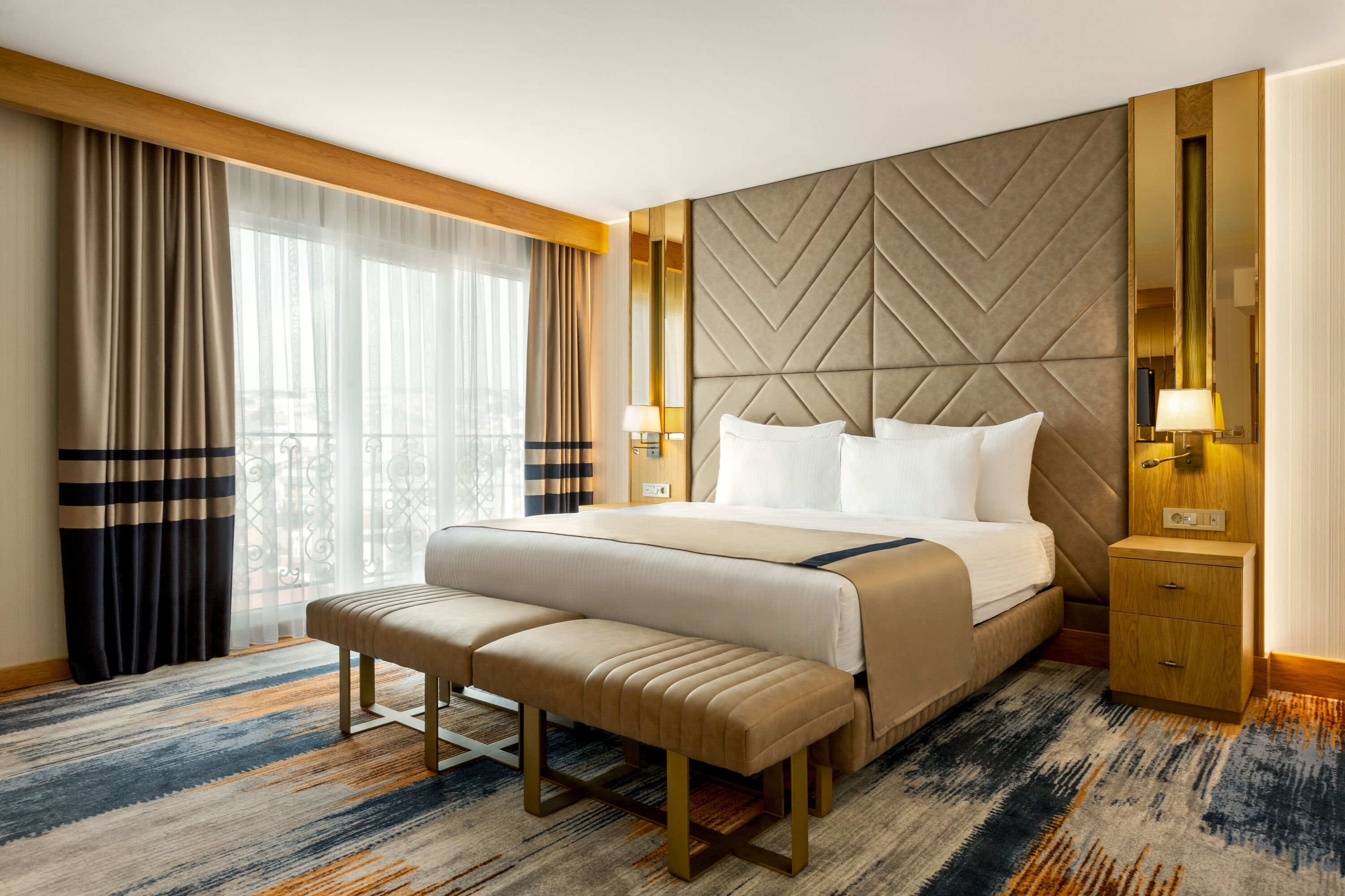 Guest room at the Days Inn by Wyndham Istanbul Bomonti in Istanbul, Other than US/Canada