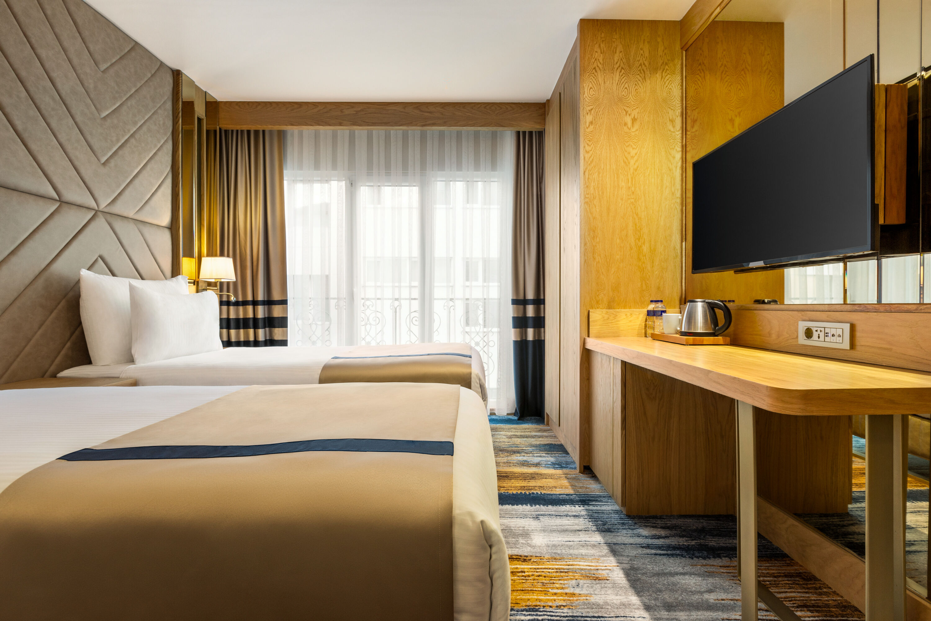 Guest room at the Days Inn by Wyndham Istanbul Bomonti in Istanbul, Other than US/Canada