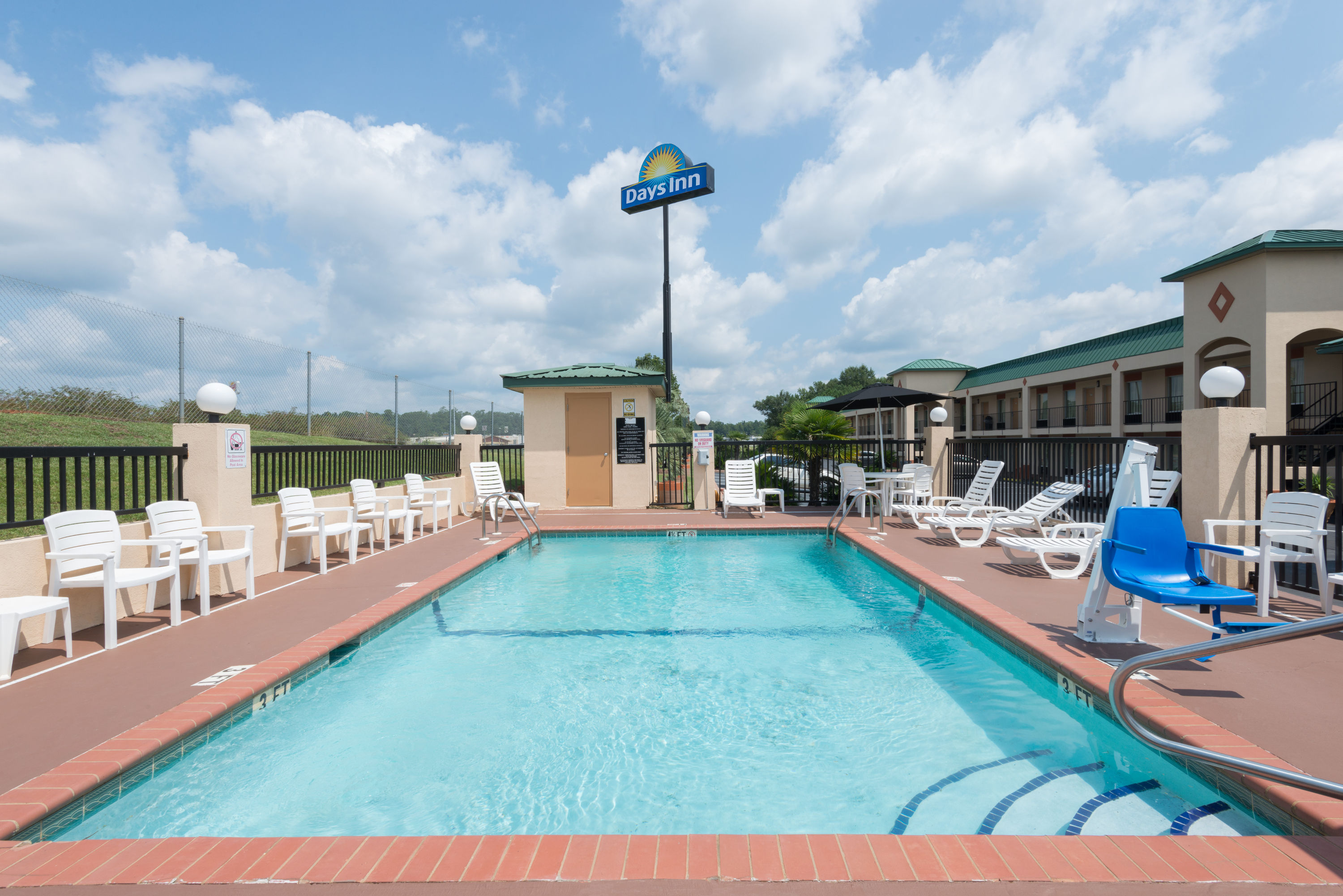 Pool at the Days Inn by Wyndham Greenville in Greenville, Alabama