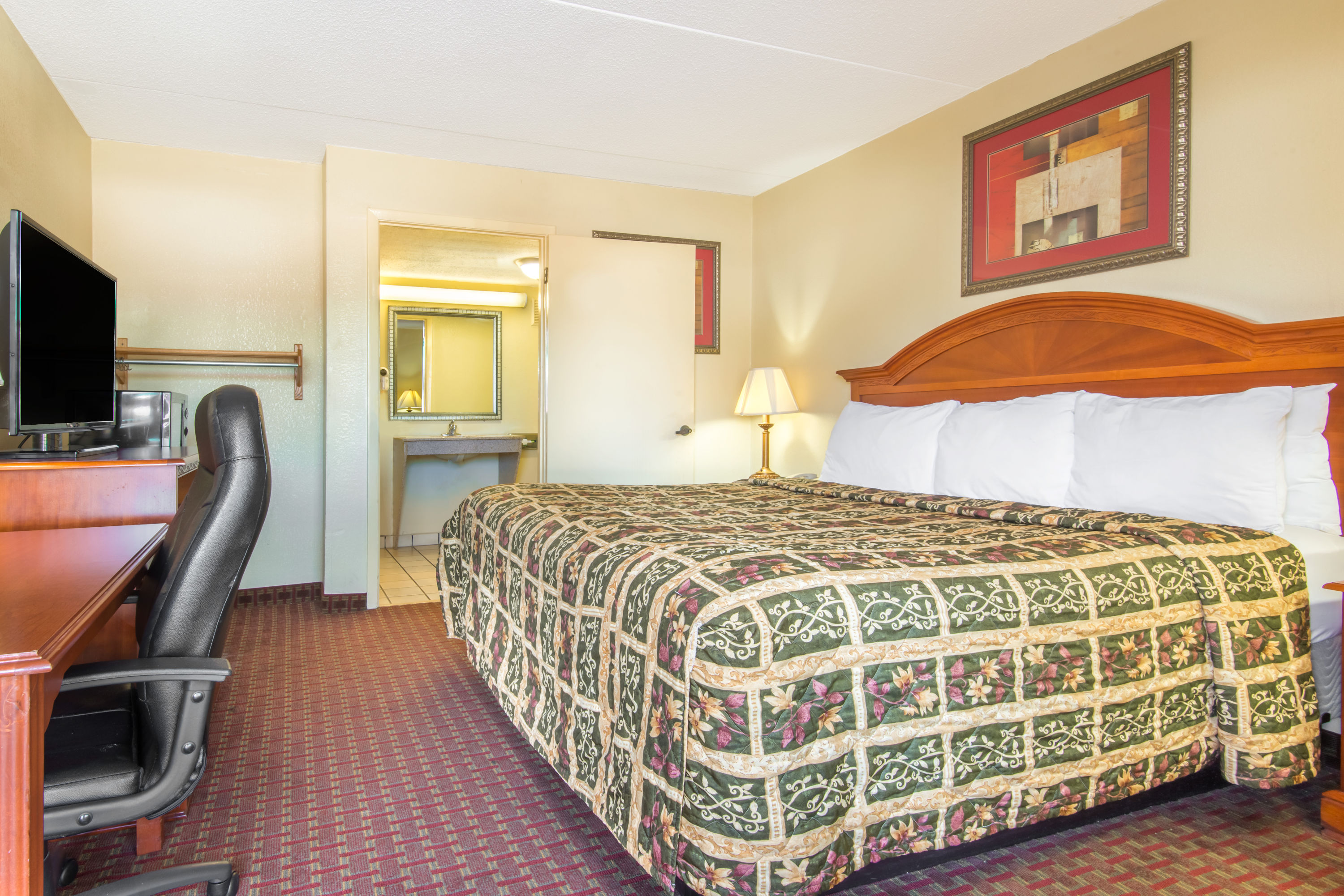 Guest room at the Days Inn by Wyndham Shorter in Shorter, Alabama