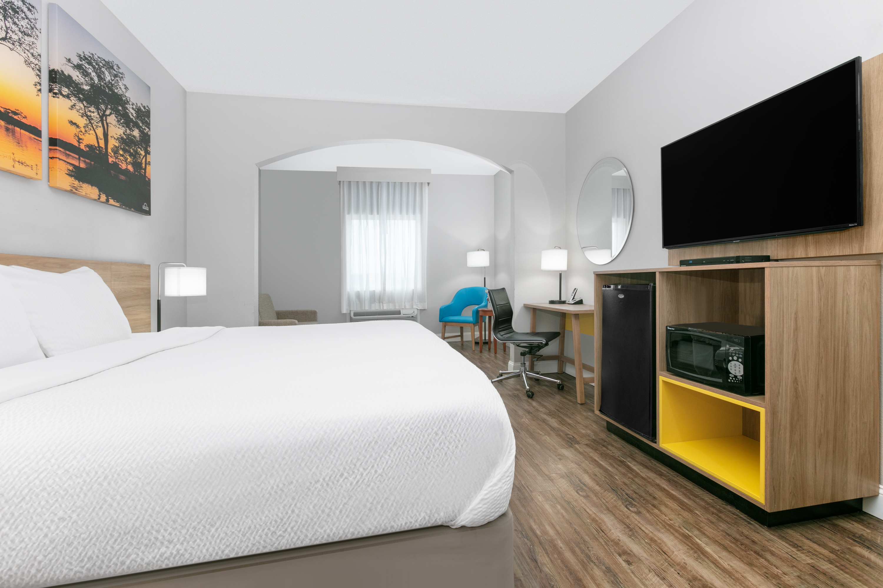 Guest room at the Days Inn & Suites by Wyndham Cabot in Cabot, Arkansas