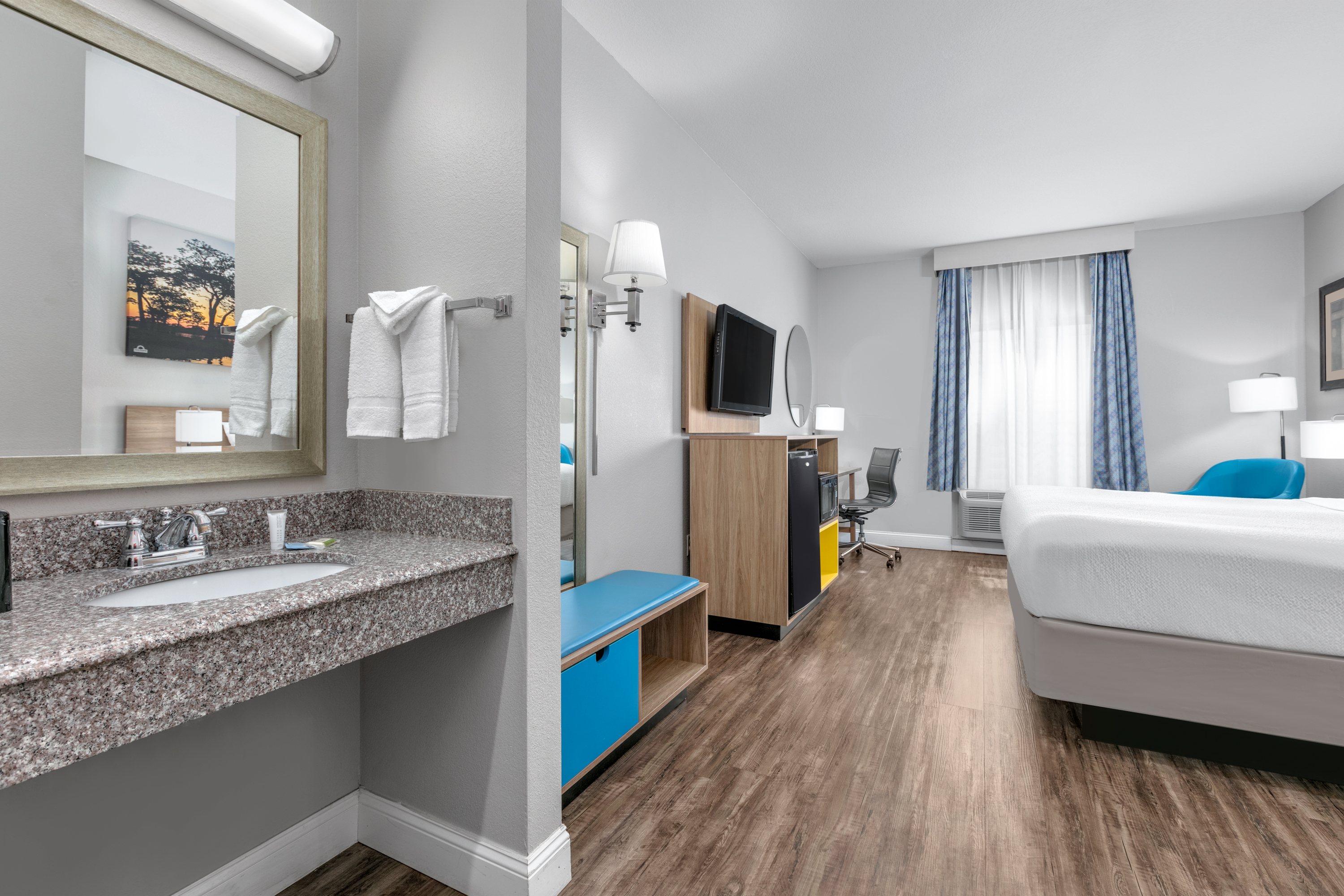 Guest room at the Days Inn & Suites by Wyndham Cabot in Cabot, Arkansas