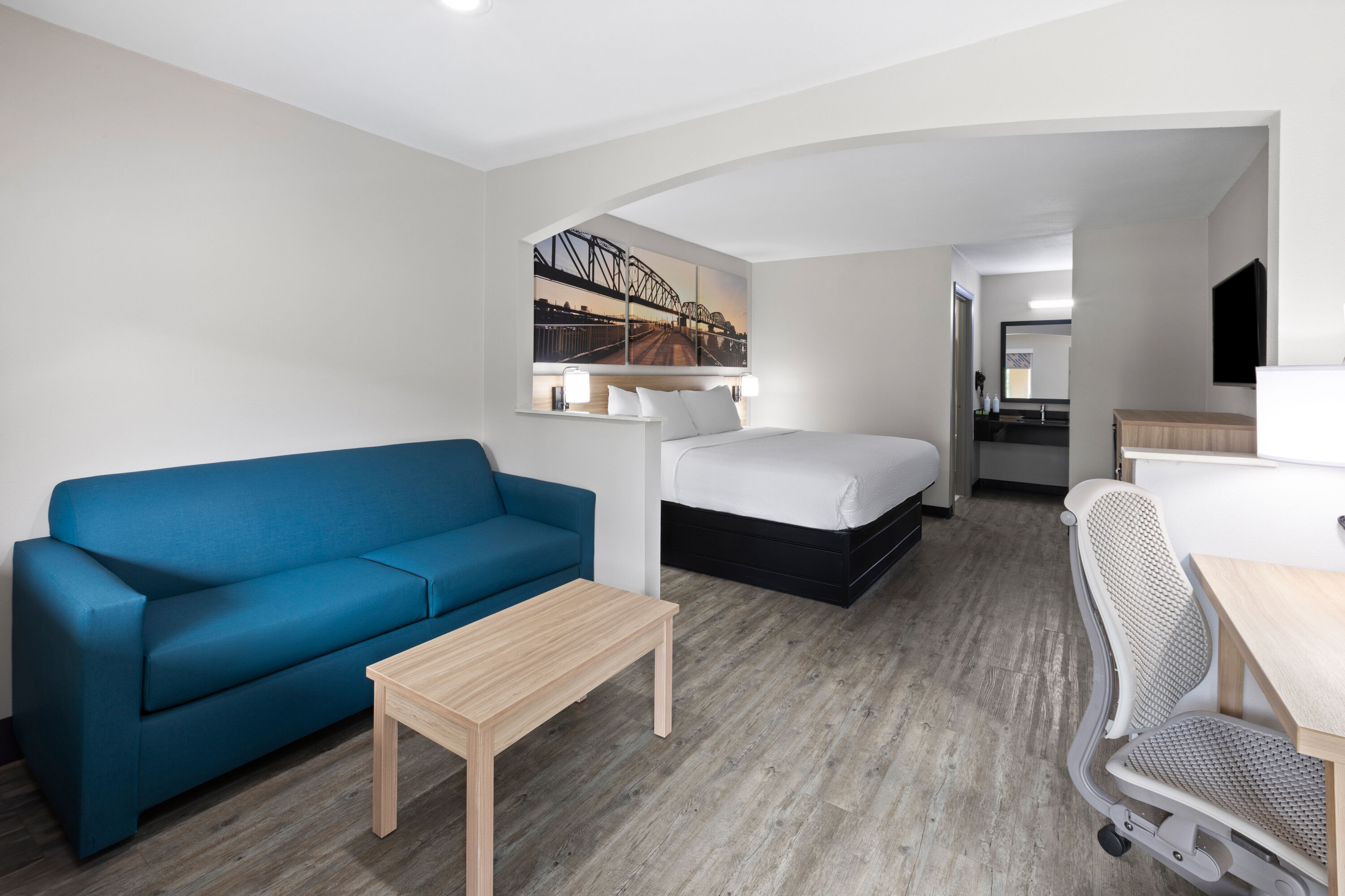 Guest room at the Days Inn by Wyndham North Little Rock/ Maumelle in North Little Rock, Arkansas