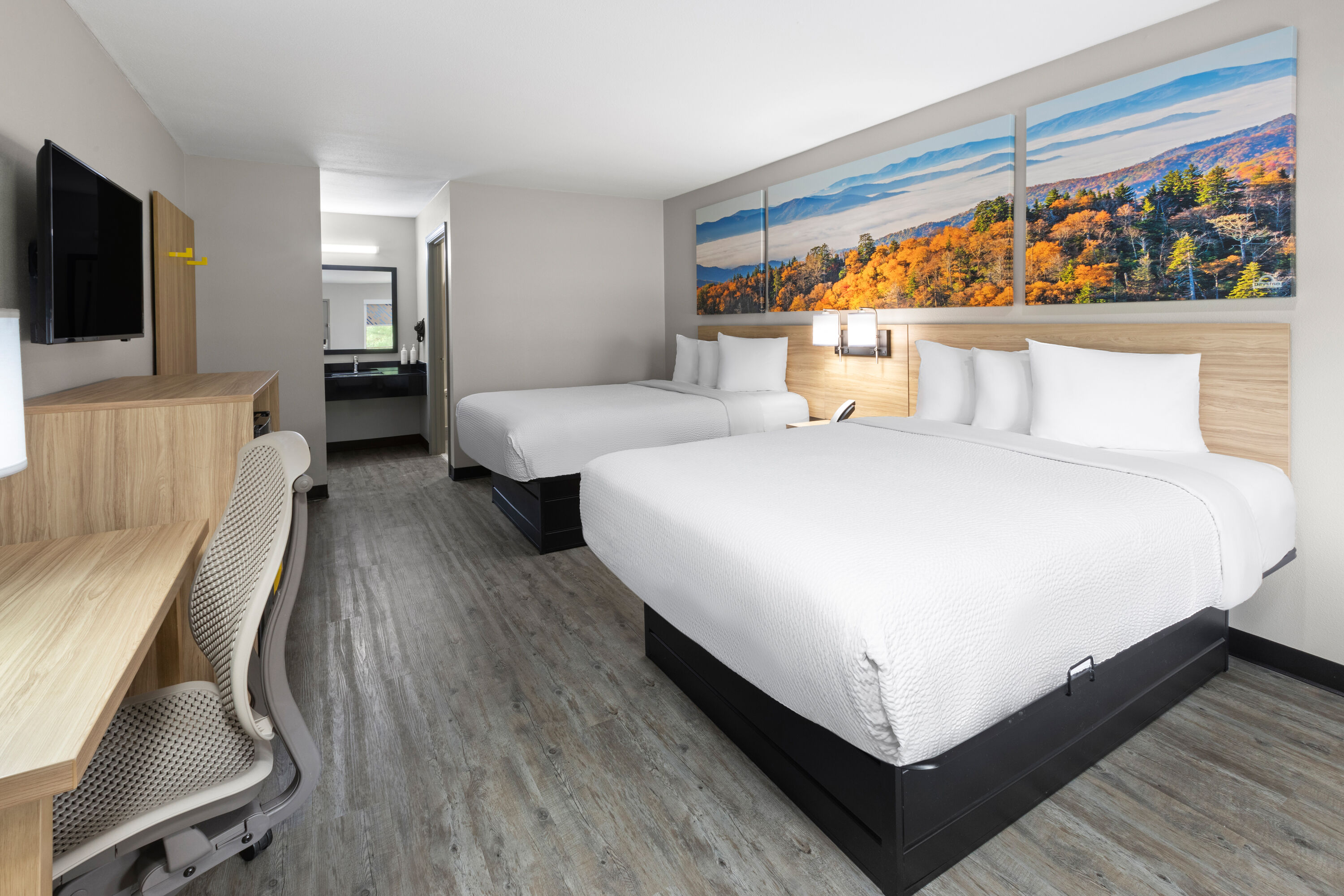 Guest room at the Days Inn by Wyndham North Little Rock/ Maumelle in North Little Rock, Arkansas