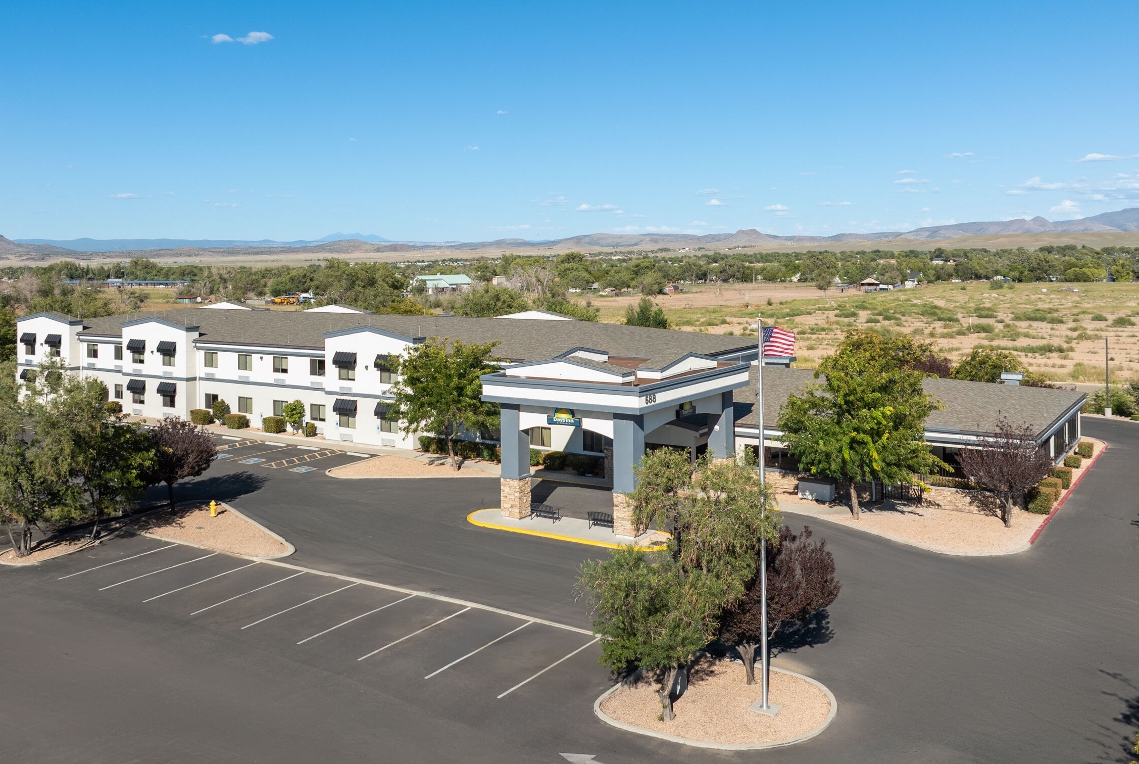 Exterior Day Image of Days Inn by Wyndham Chino Valley hotel in Chino Valley, Arizona
