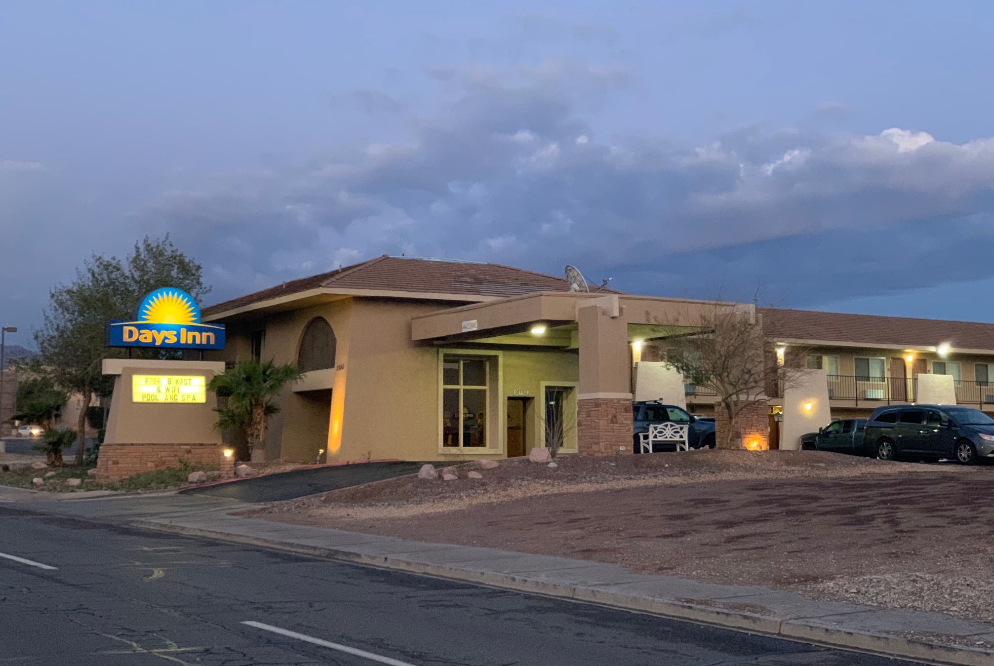 Exterior of Days Inn by Wyndham Lake Havasu hotel in Lake Havasu City, Arizona