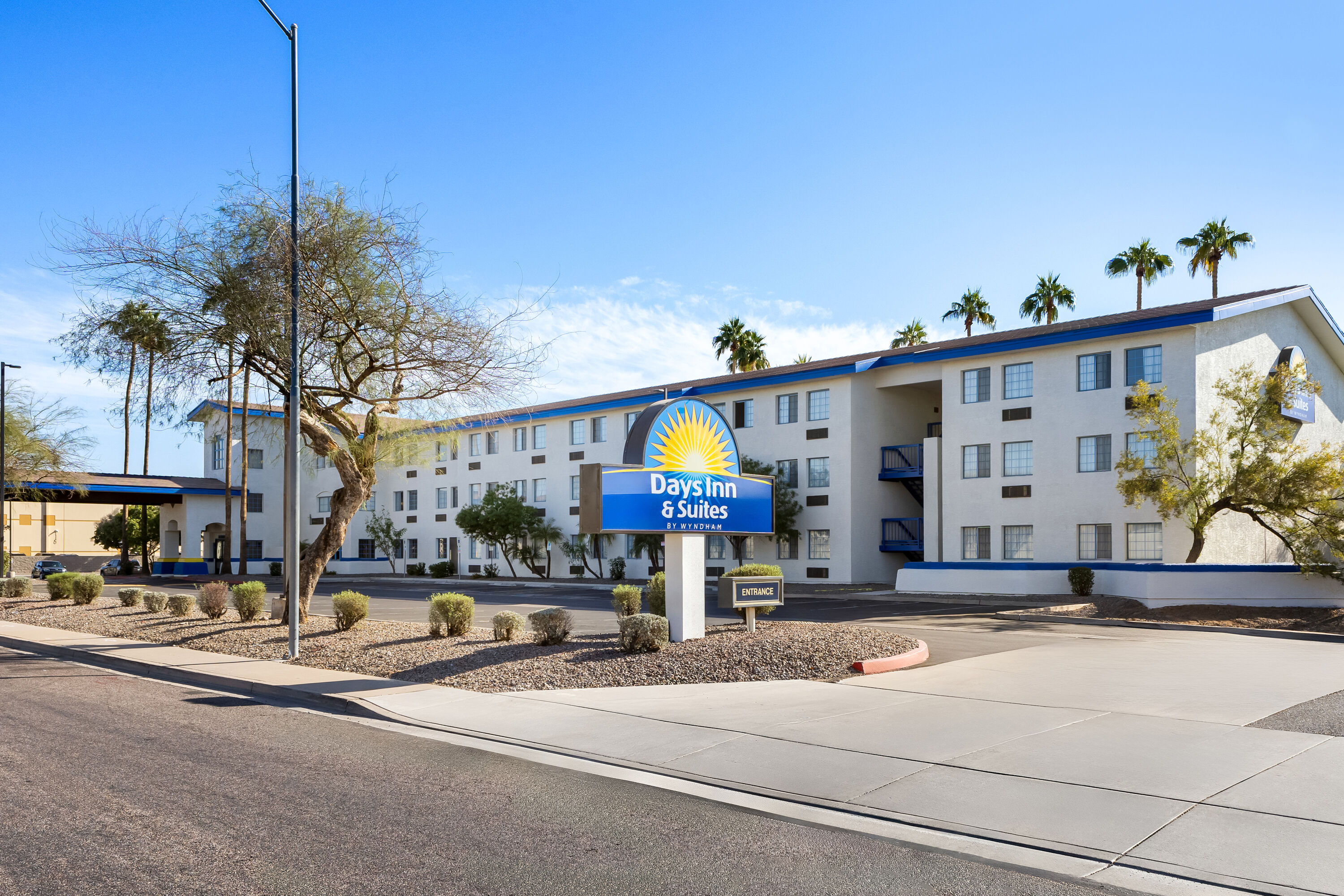 Exterior of Days Inn & Suites by Wyndham Mesa Near Phoenix hotel in Mesa, Arizona