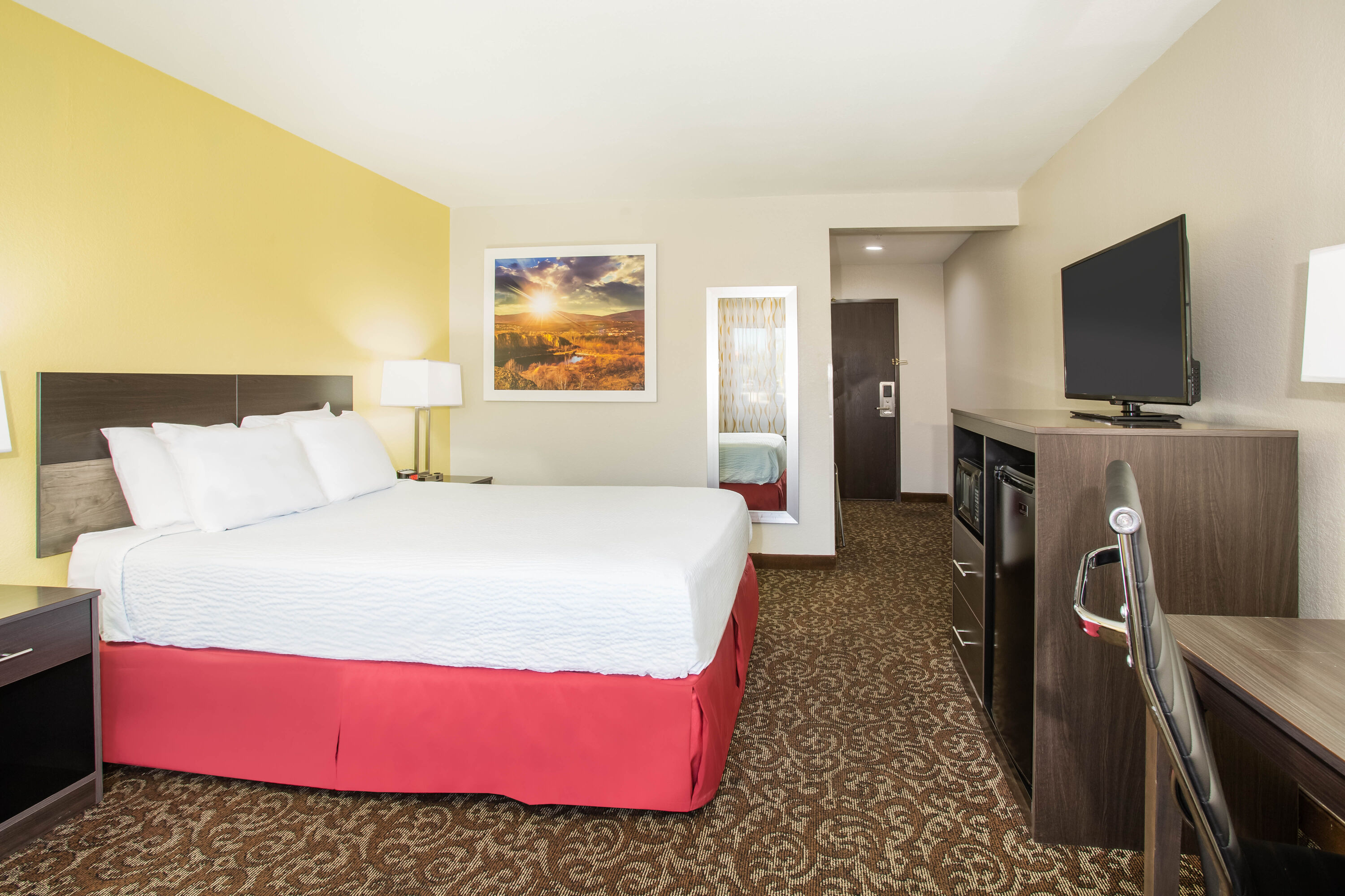 Guest room at the Days Inn by Wyndham Phoenix North in Phoenix, Arizona