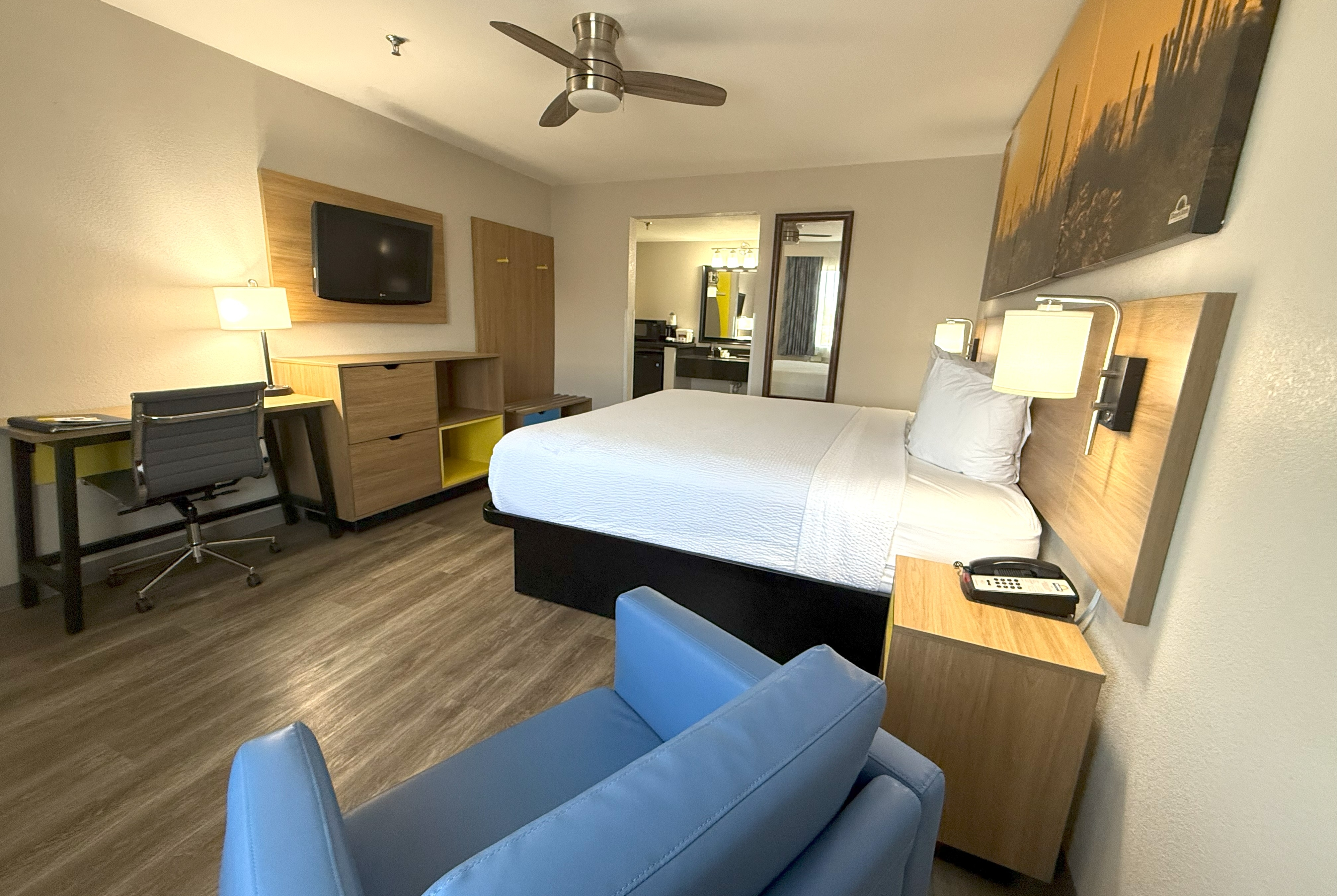 Guest room at the Days Inn by Wyndham Yuma in Yuma, Arizona