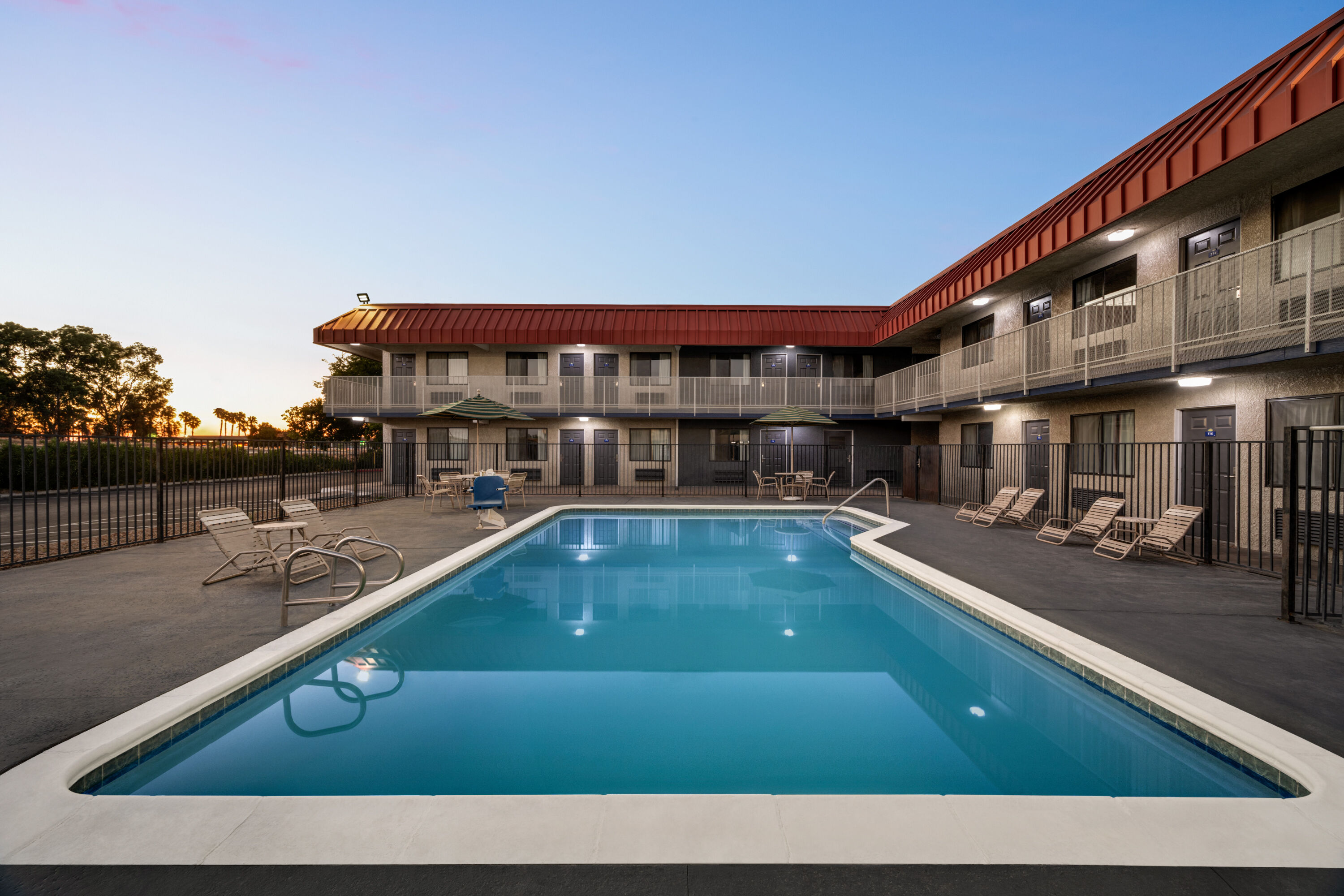 Family pool at the Days Inn by Wyndham Fresno South in Fresno, California