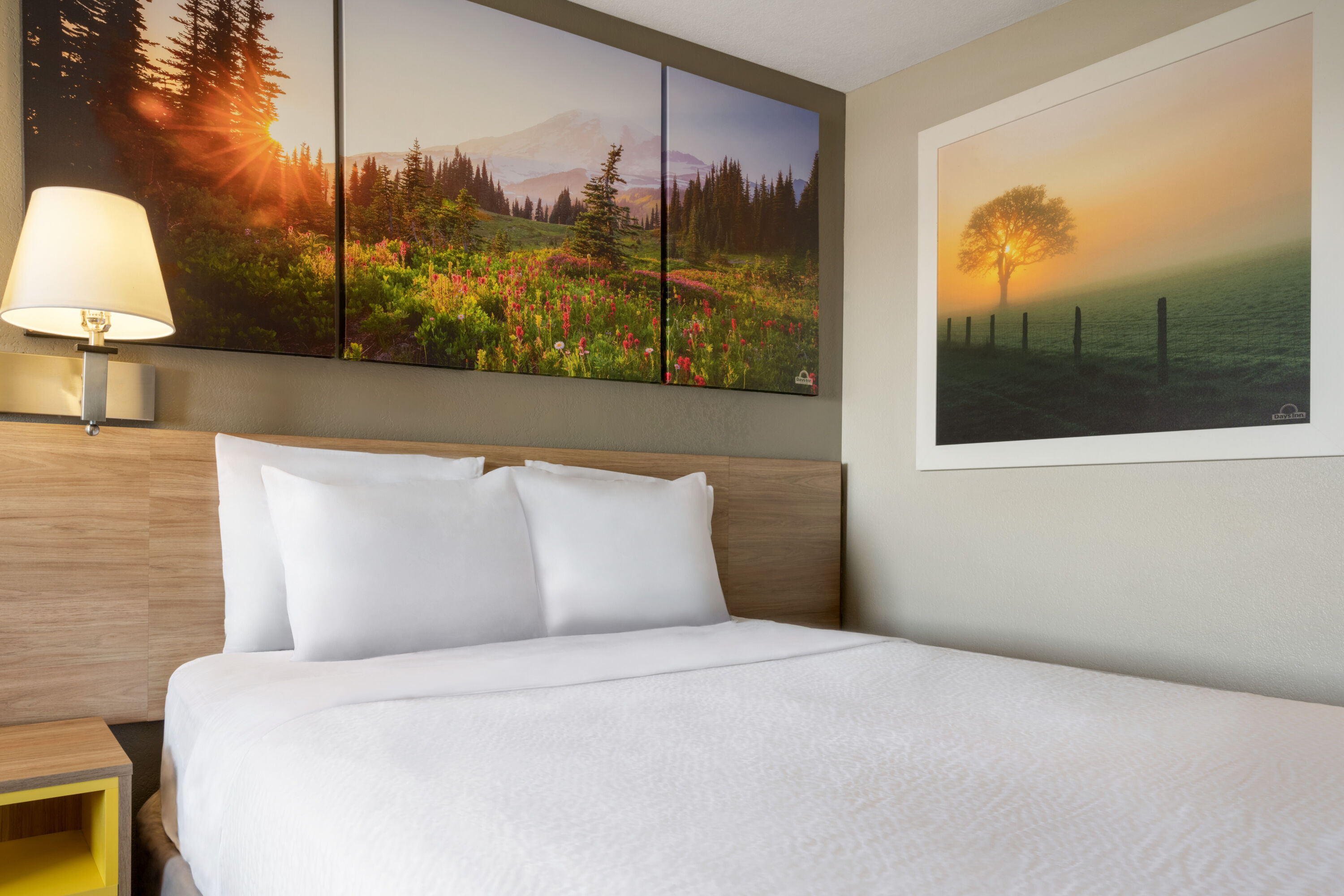 Guest room at the Days Inn by Wyndham Fresno South in Fresno, California