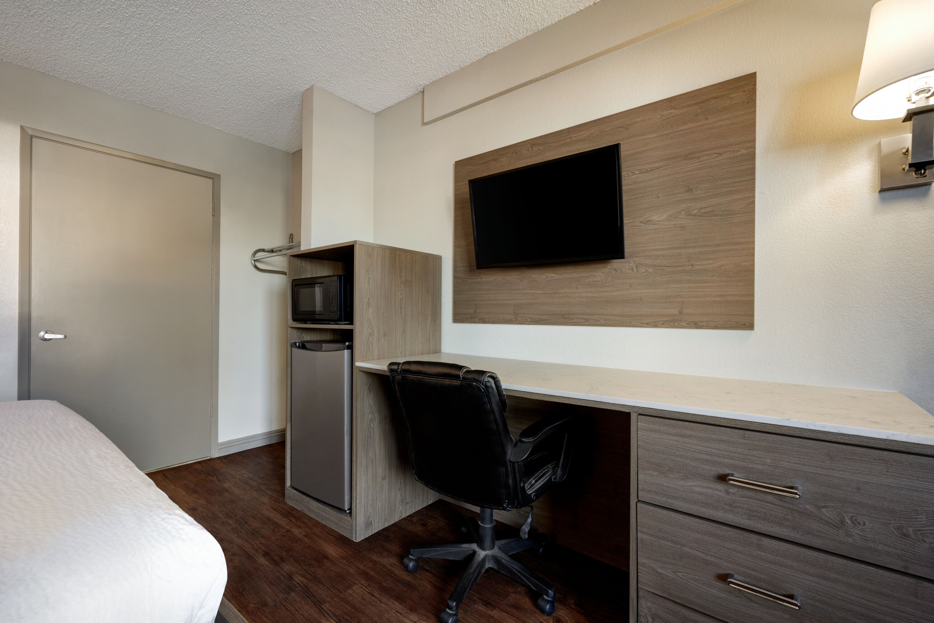 Guest room at the Days Inn by Wyndham Fresno South in Fresno, California