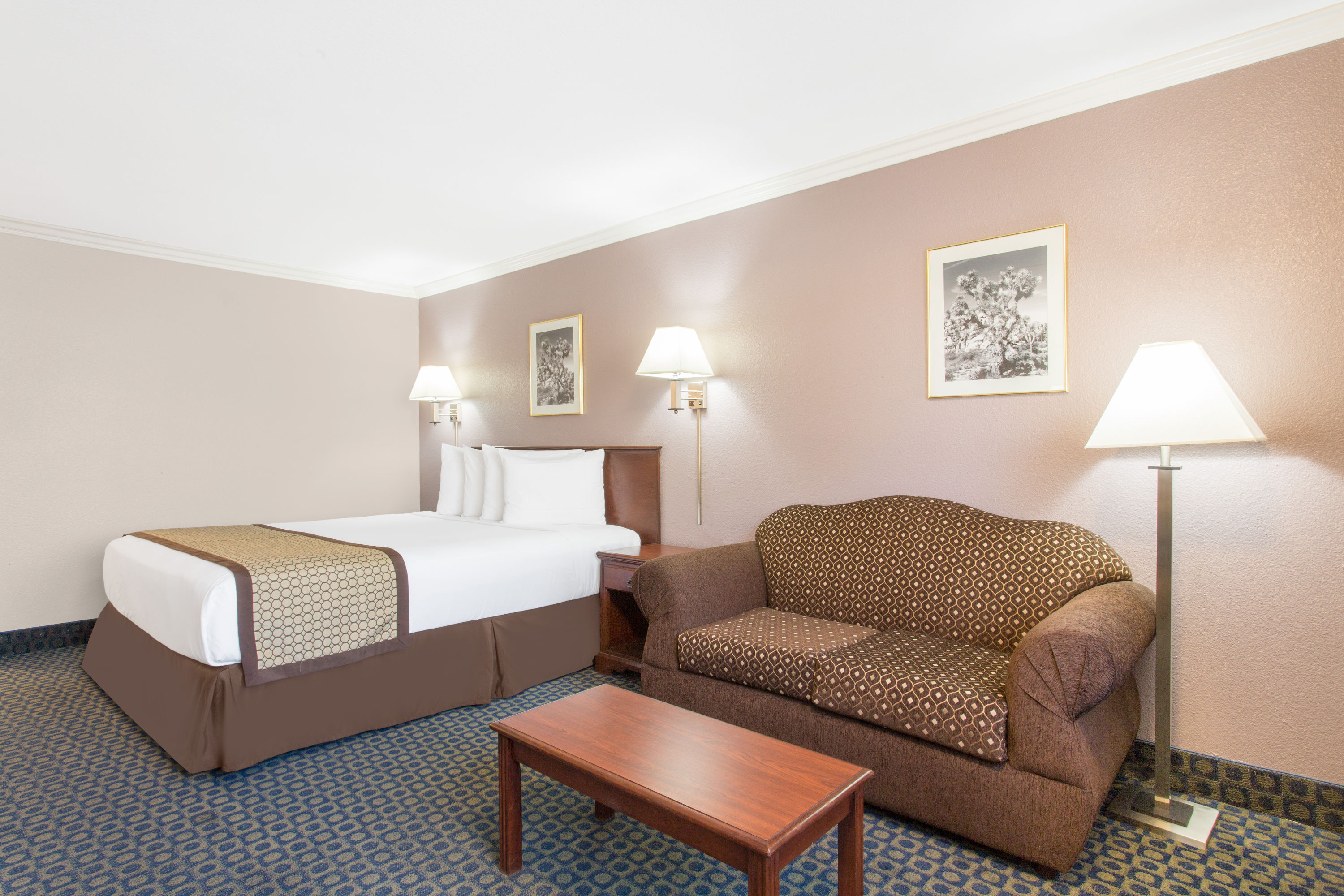 Guest room at the Days Inn by Wyndham Indio in Indio, California