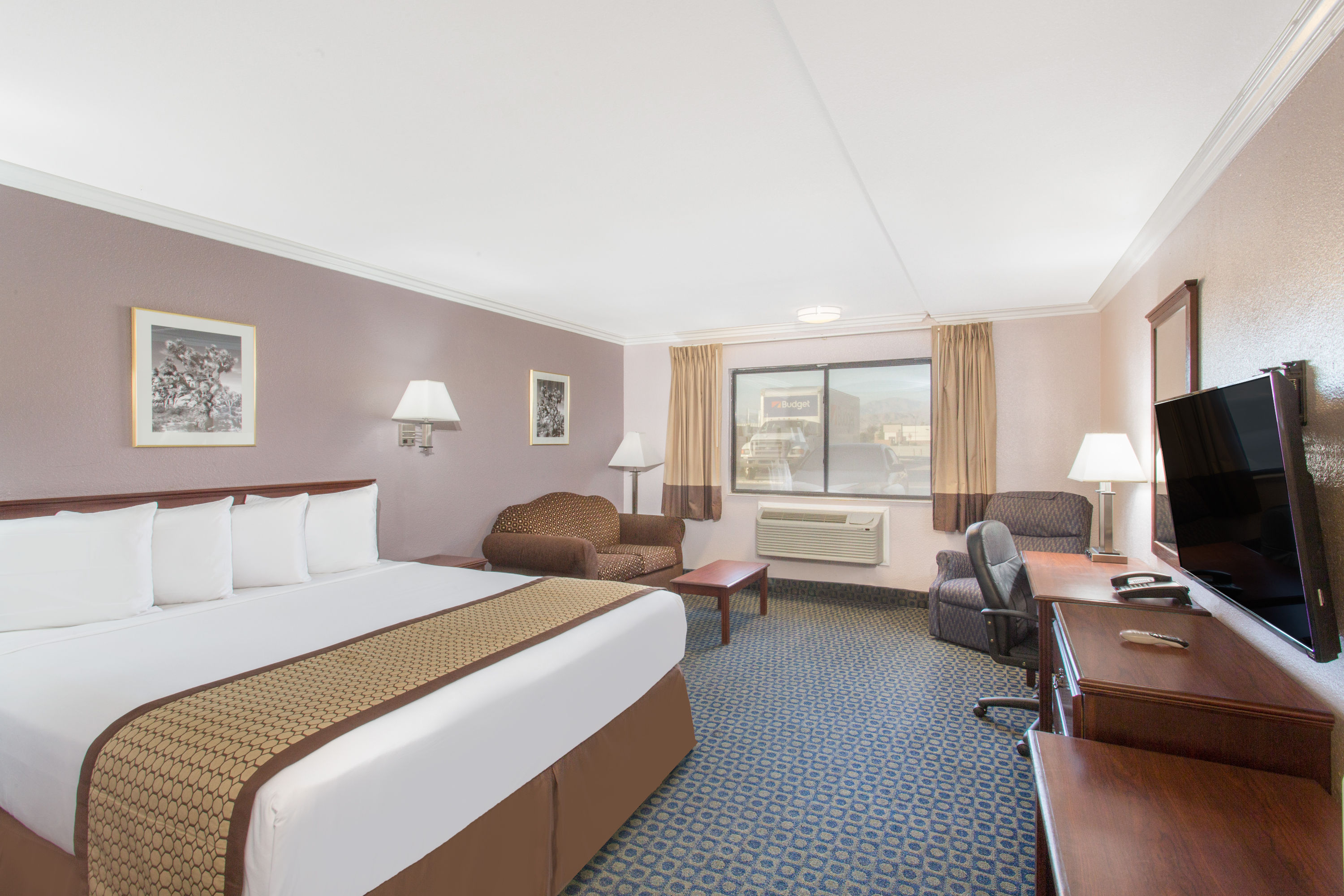 Guest room at the Days Inn by Wyndham Indio in Indio, California