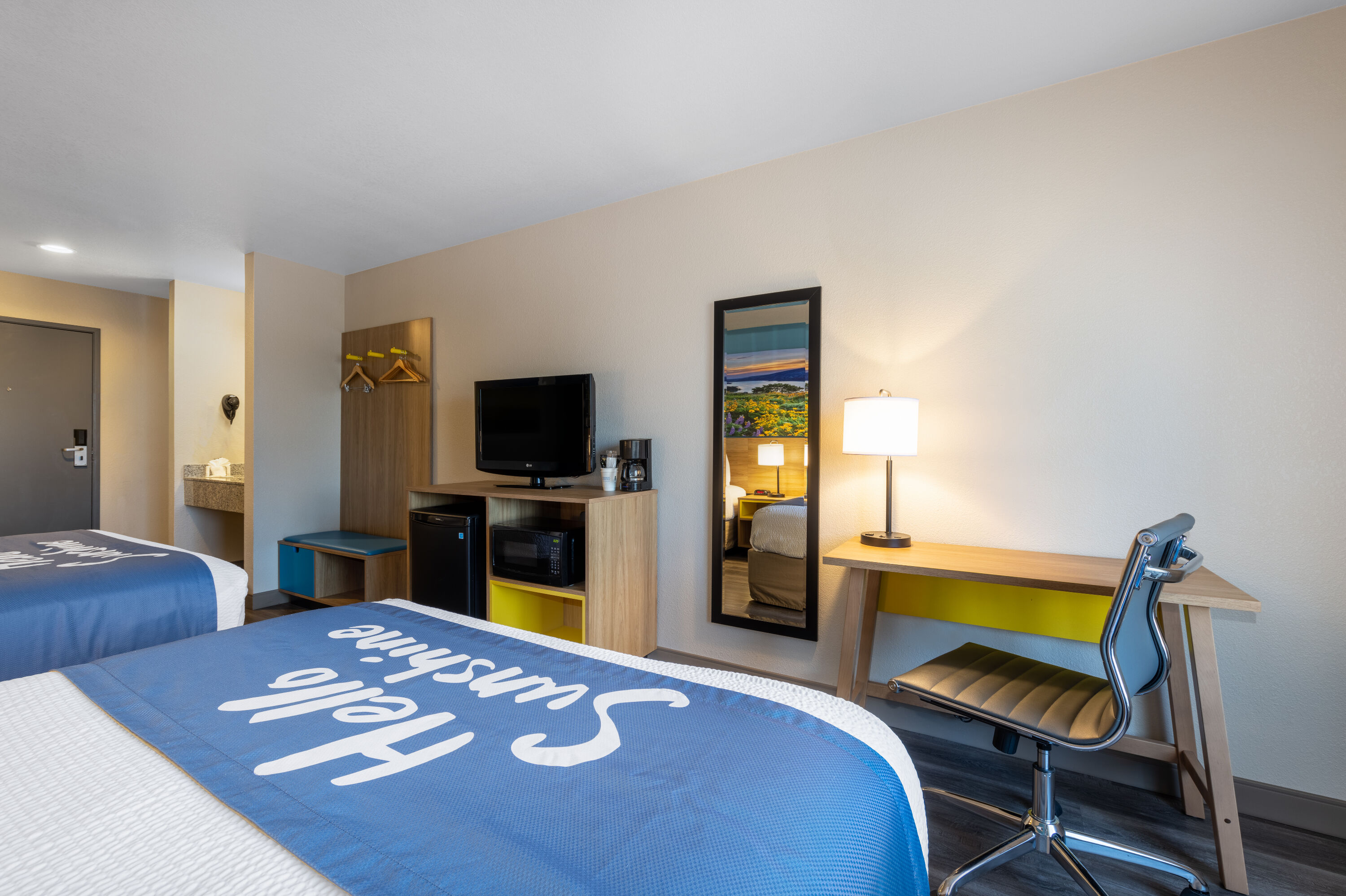 Guest room at the Days Inn by Wyndham Lathrop in Lathrop, California