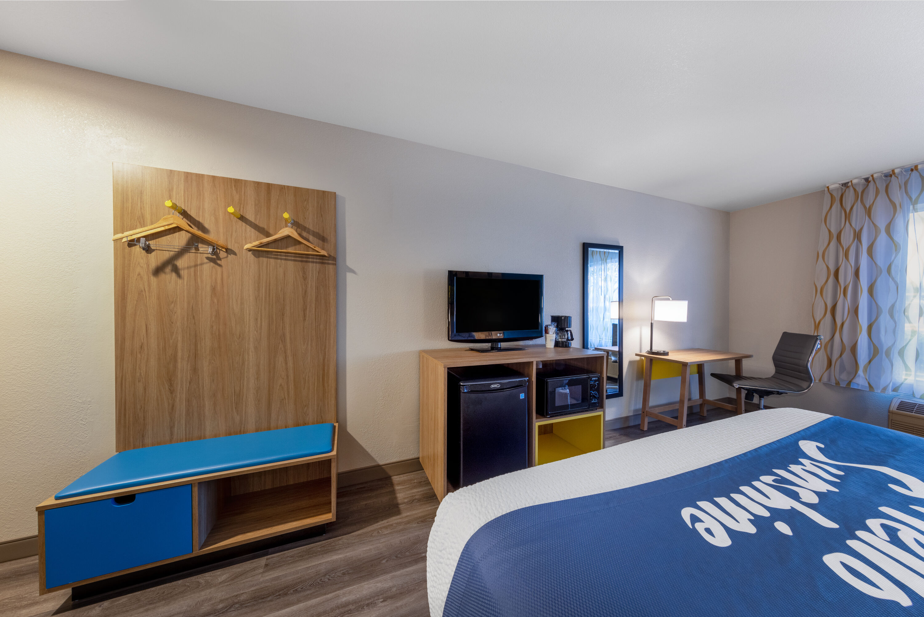 Guest room at the Days Inn by Wyndham Lathrop in Lathrop, California