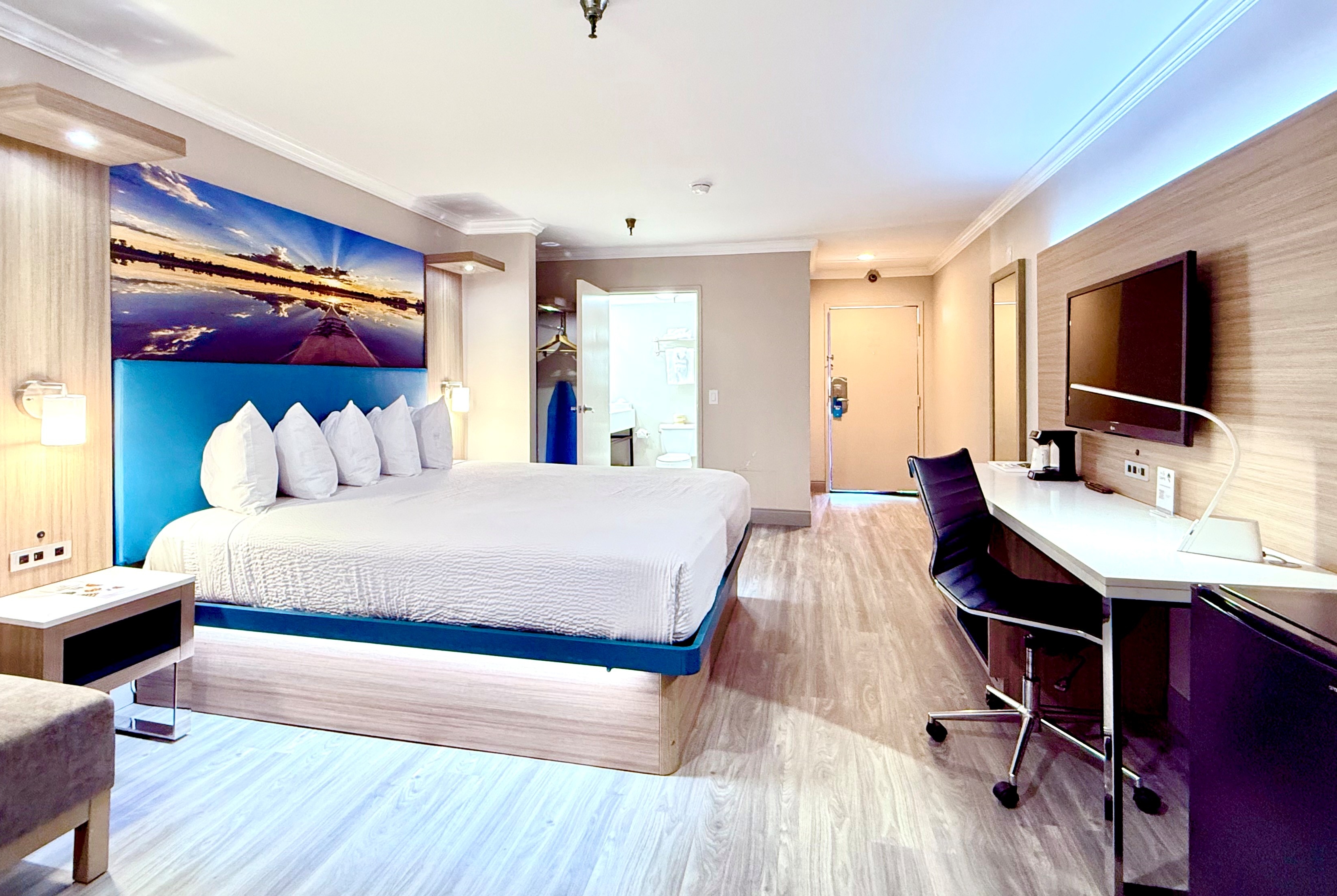 Guest room at the Days Inn by Wyndham Los Angeles LAX/Redondo/Manhattan Beach in Lawndale, California