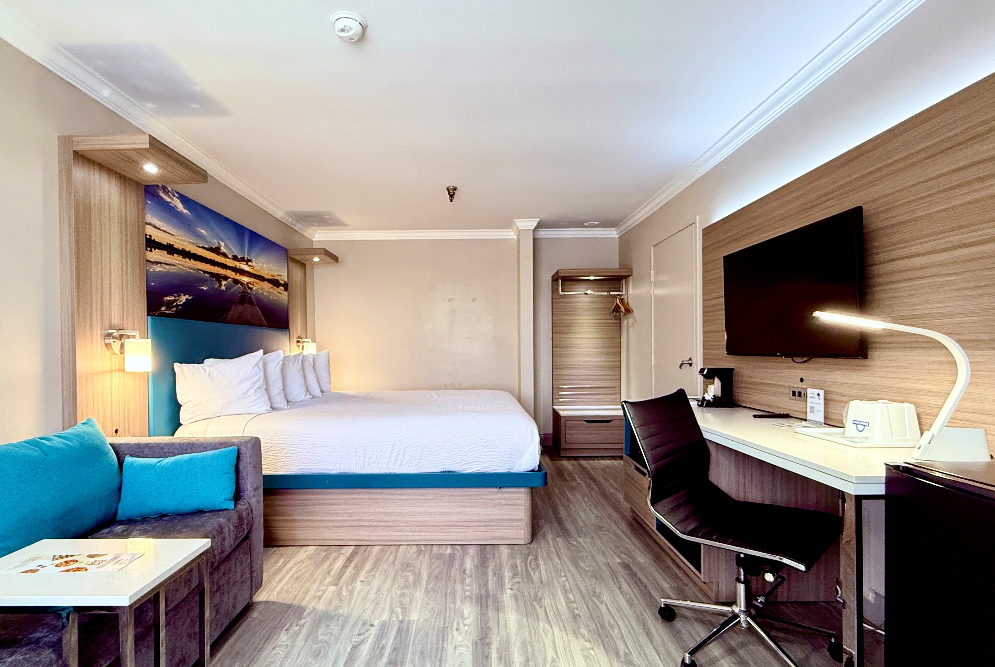 Guest room at the Days Inn by Wyndham Los Angeles LAX/Redondo/Manhattan Beach in Lawndale, California