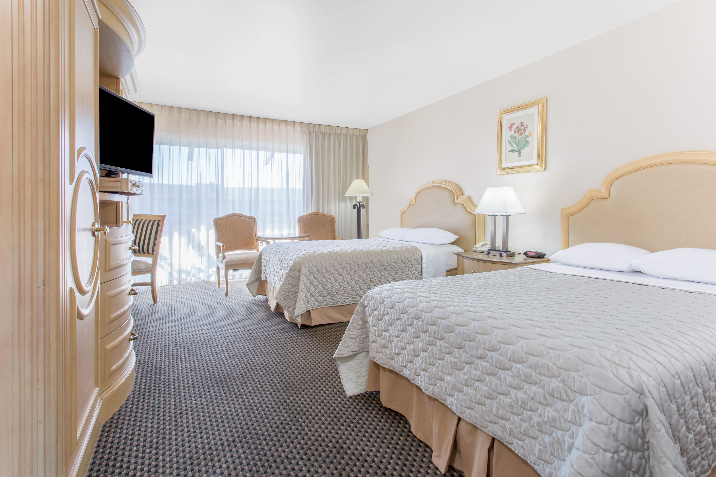 Guest room at the Days Inn by Wyndham Modesto in Modesto, California