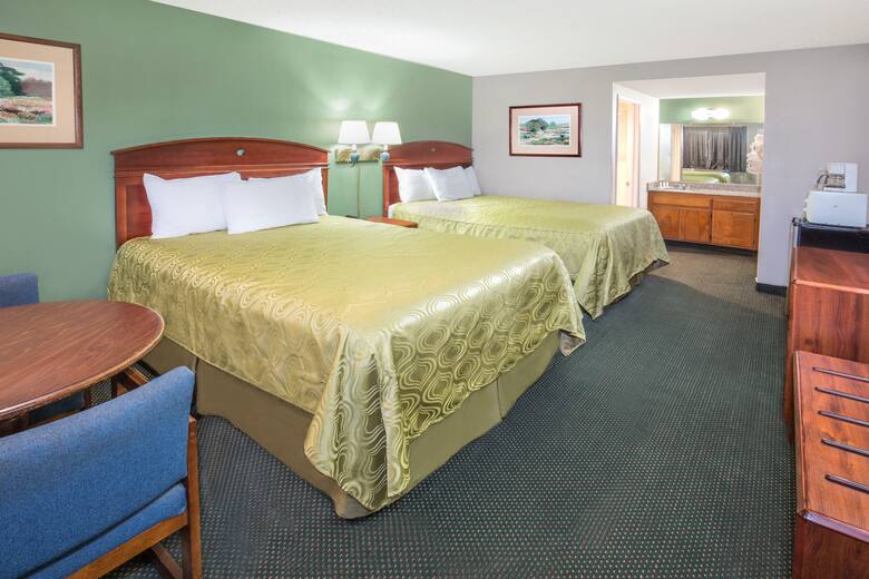 Guest room at the Days Inn Ontario Airport in Ontario, California