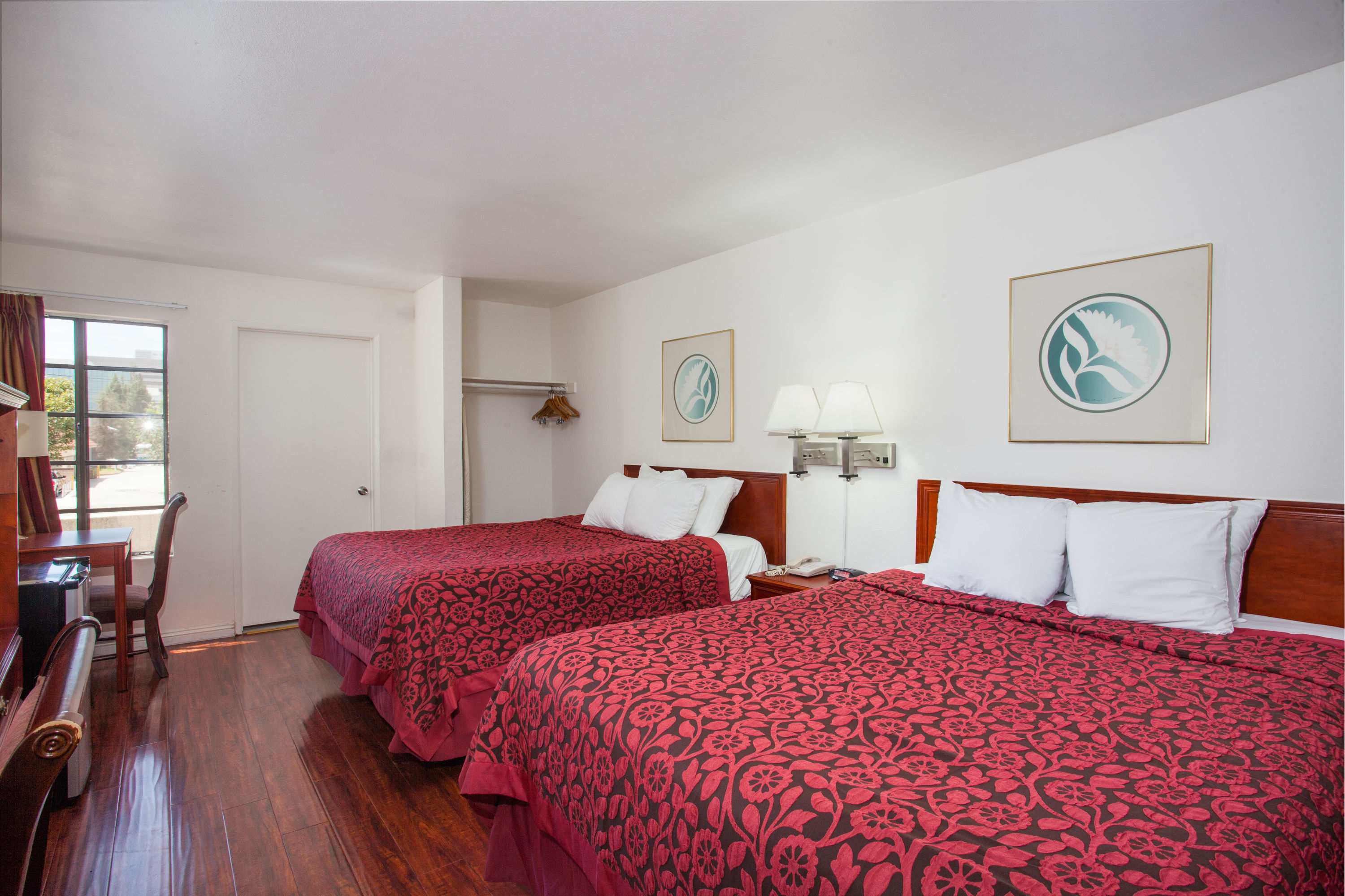 Guest room at the Days Inn by Wyndham Orange Anaheim in Orange, California