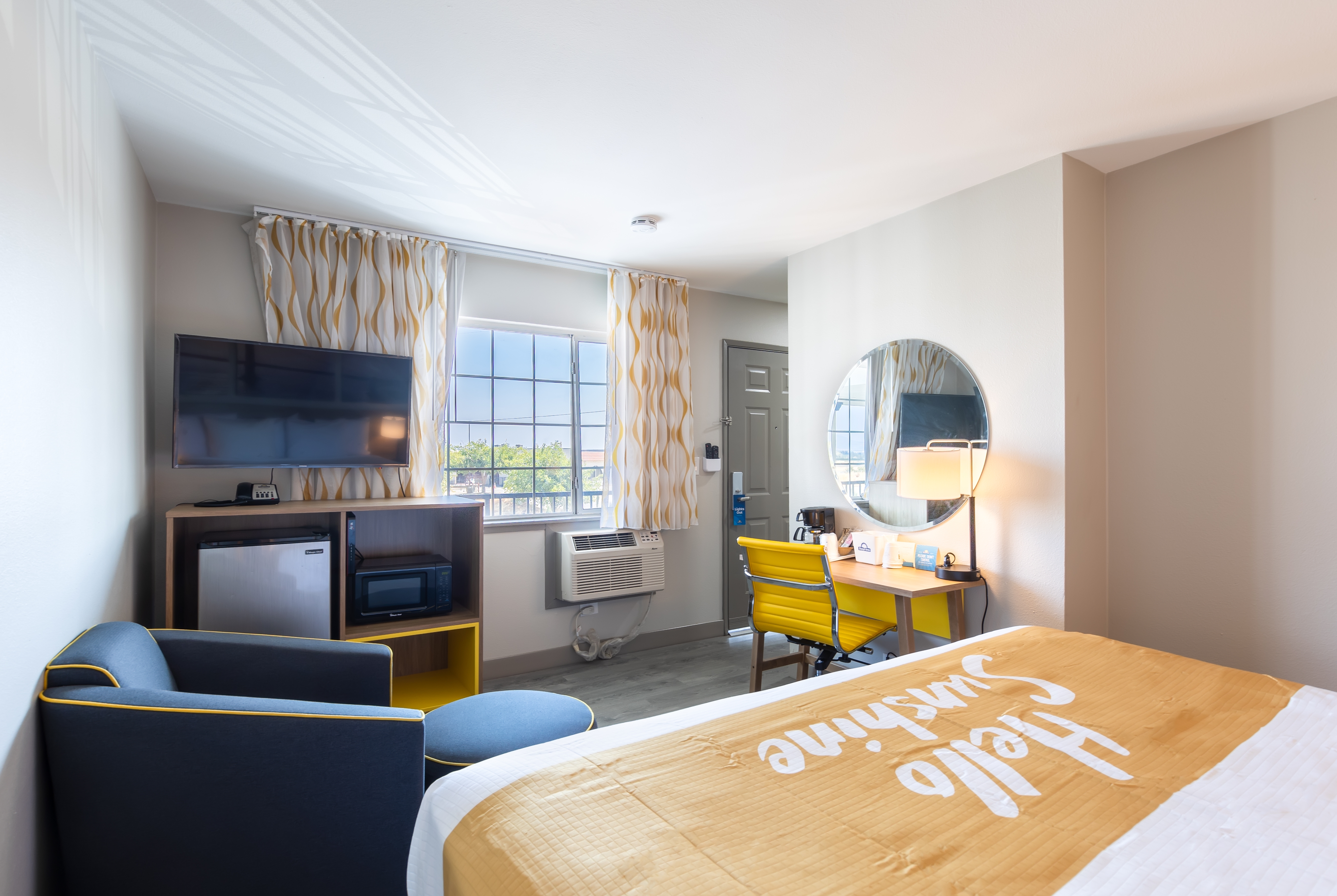 Guest room at the Days Inn by Wyndham Red Bluff in Red Bluff, California