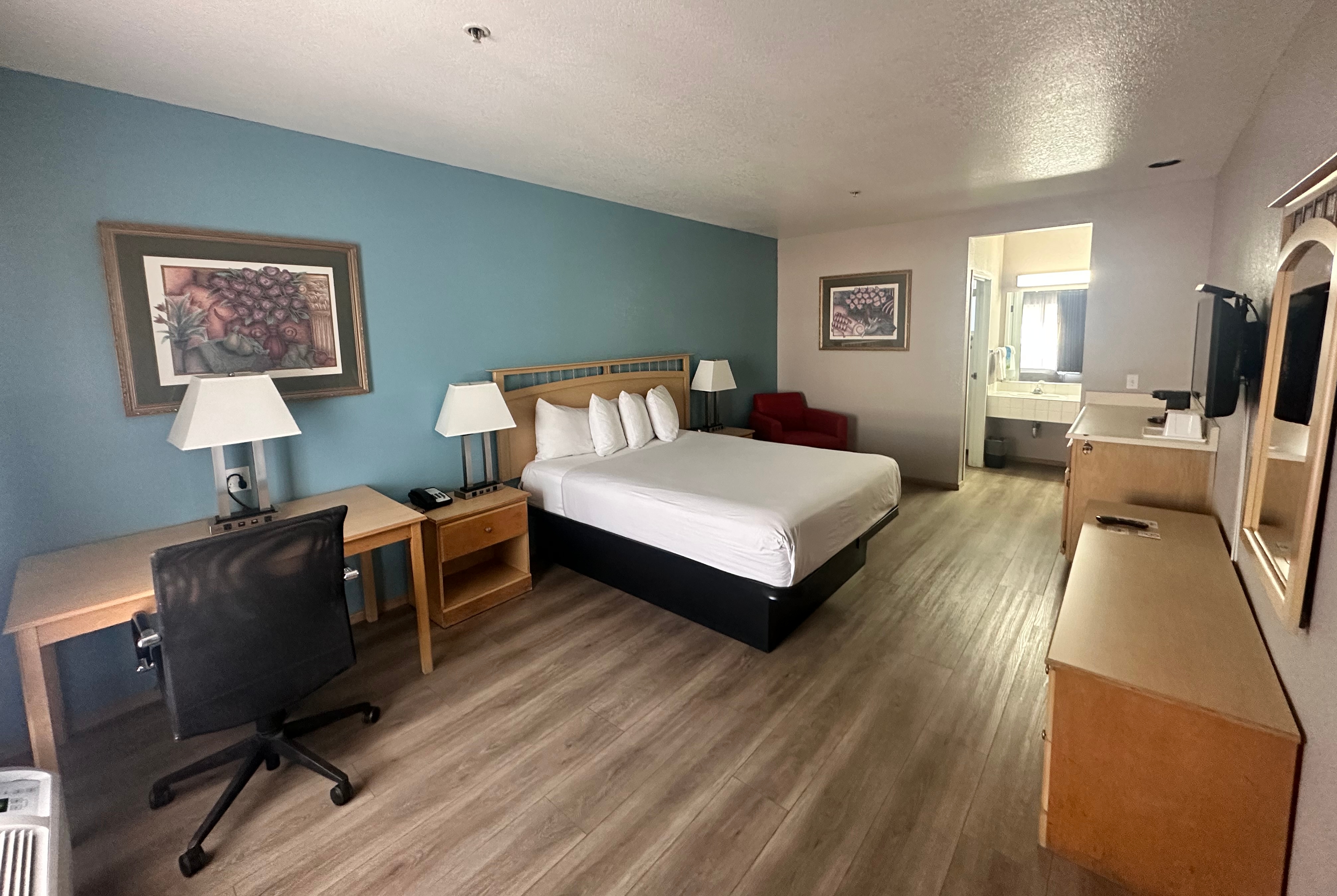 Guest room at the Days Inn by Wyndham Rocklin/Sacramento in Rocklin, California