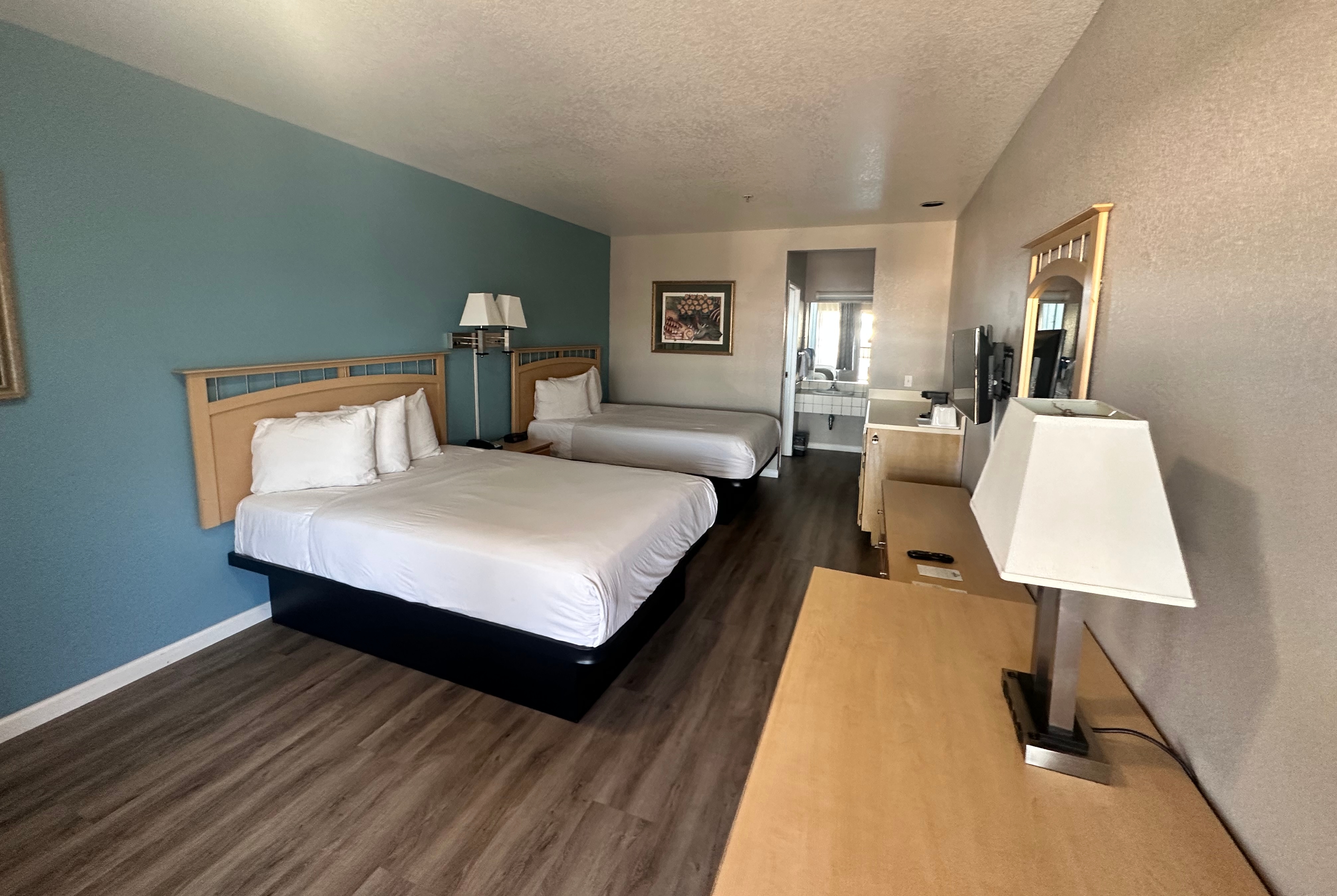 Guest room at the Days Inn by Wyndham Rocklin/Sacramento in Rocklin, California