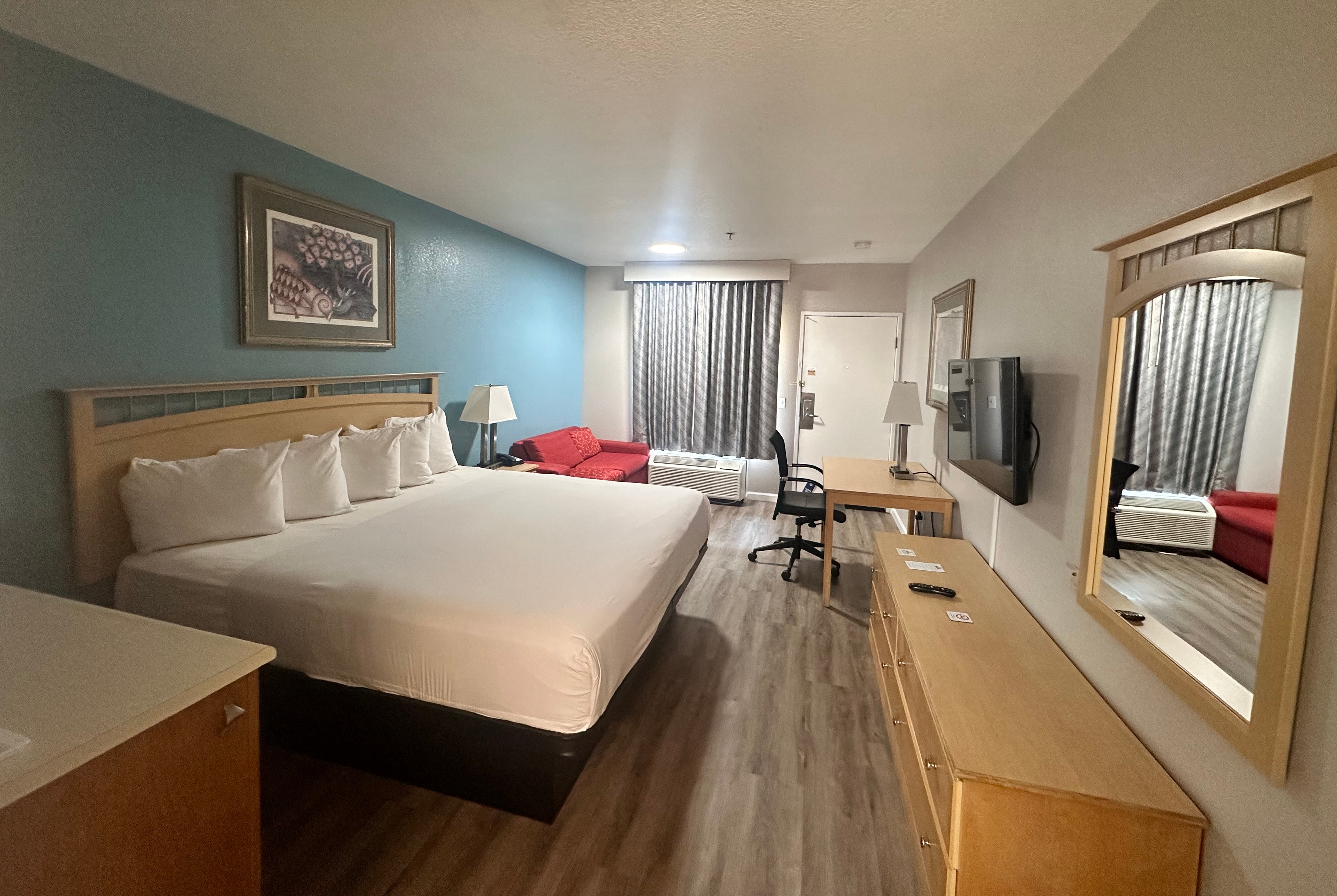 Guest room at the Days Inn by Wyndham Rocklin/Sacramento in Rocklin, California